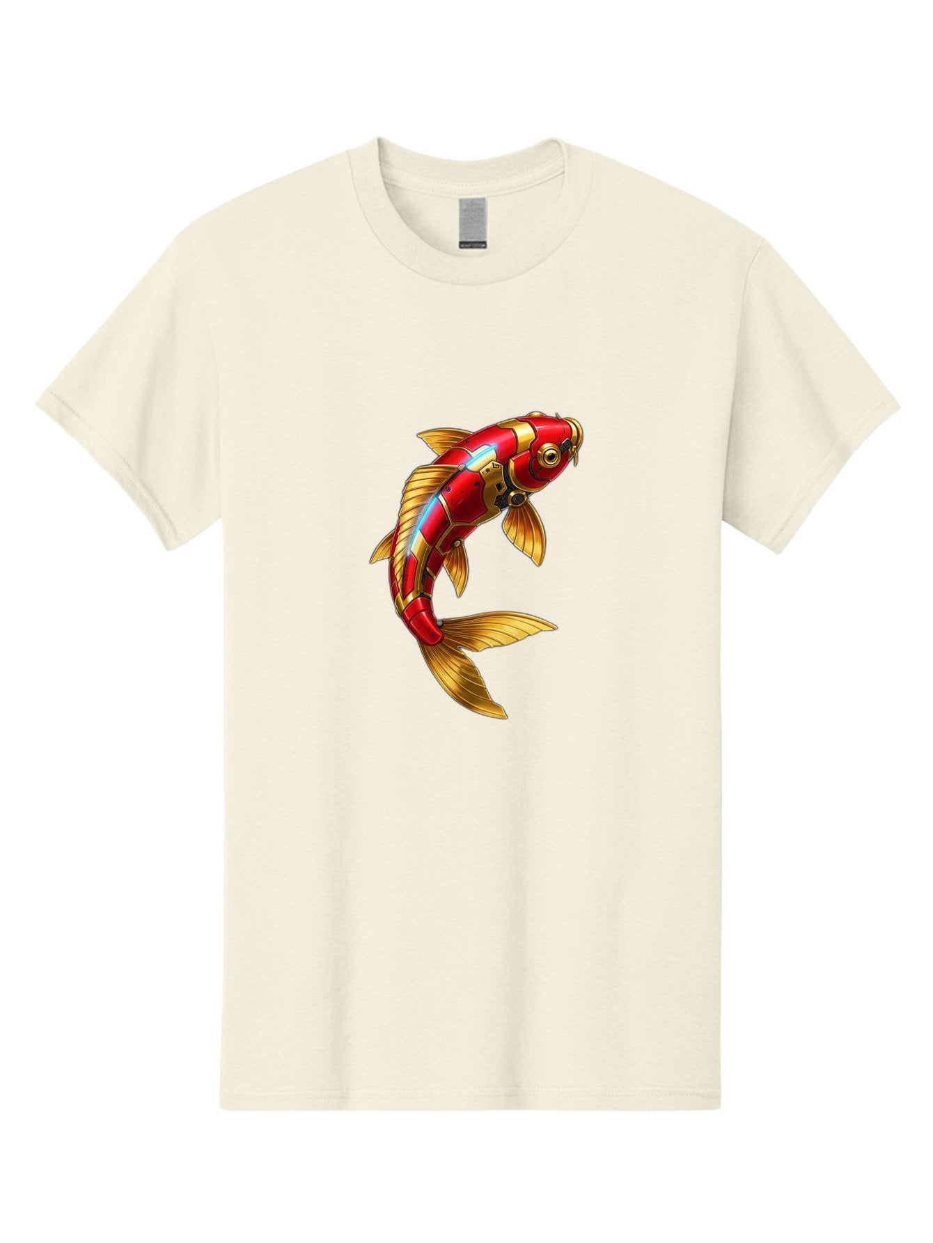 Red-Koi-Fish-Robot Men'S Graphic Tee, 100% Cotton, Comfortable Casual Summer Wear, Machine Washable, Vintage Camera, Old Camera, Antique Camera, Black Camera, Classic Photography, Photography Equipment, Nostalgic Device, Film Camera, Baf456 3