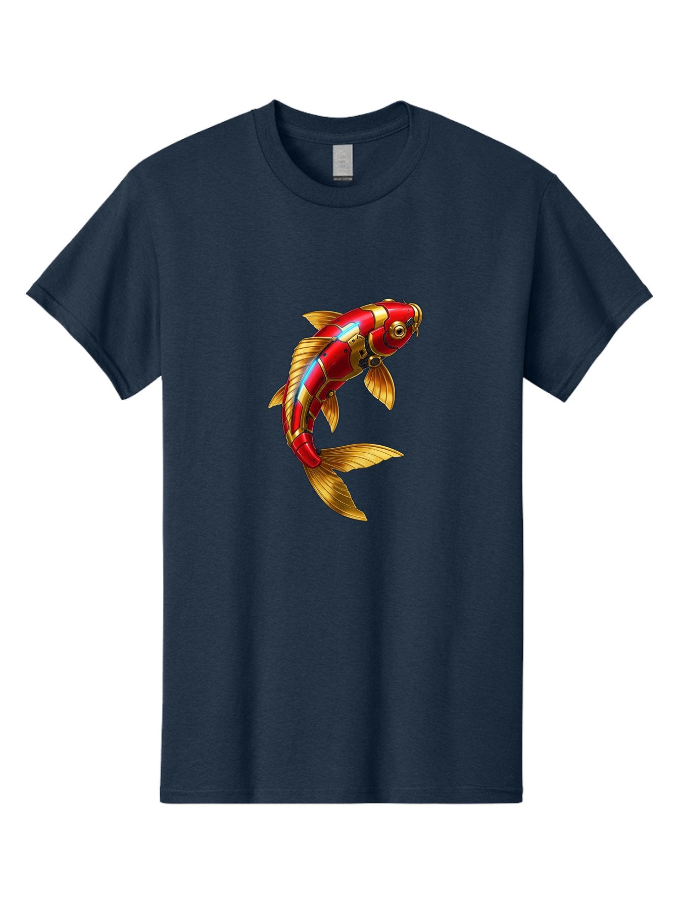 Red-Koi-Fish-Robot Men'S Graphic Tee, 100% Cotton, Comfortable Casual Summer Wear, Machine Washable, Vintage Camera, Old Camera, Antique Camera, Black Camera, Classic Photography, Photography Equipment, Nostalgic Device, Film Camera, Baf456 13