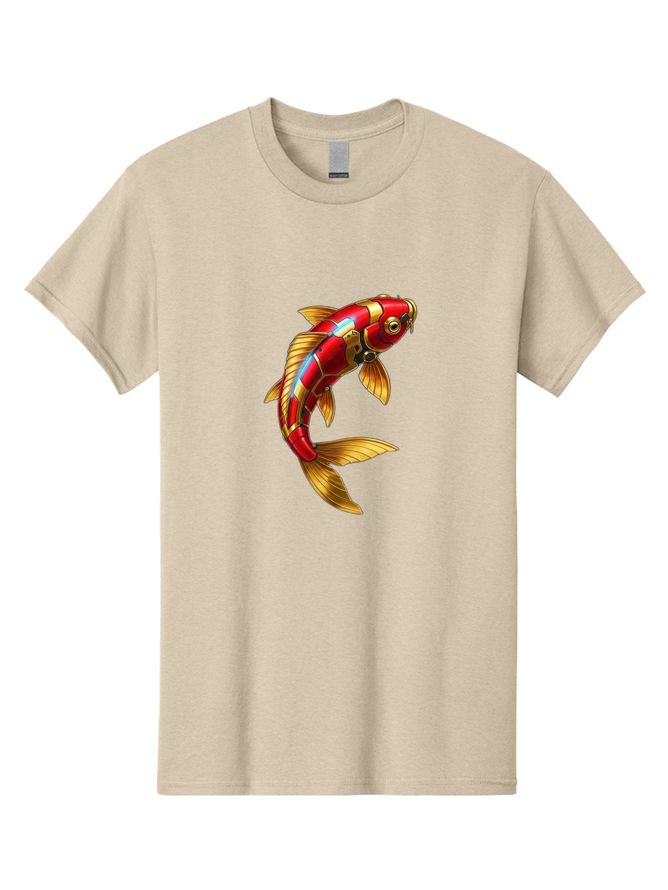 Red-Koi-Fish-Robot Men'S Graphic Tee, 100% Cotton, Comfortable Casual Summer Wear, Machine Washable, Vintage Camera, Old Camera, Antique Camera, Black Camera, Classic Photography, Photography Equipment, Nostalgic Device, Film Camera, Baf456 6