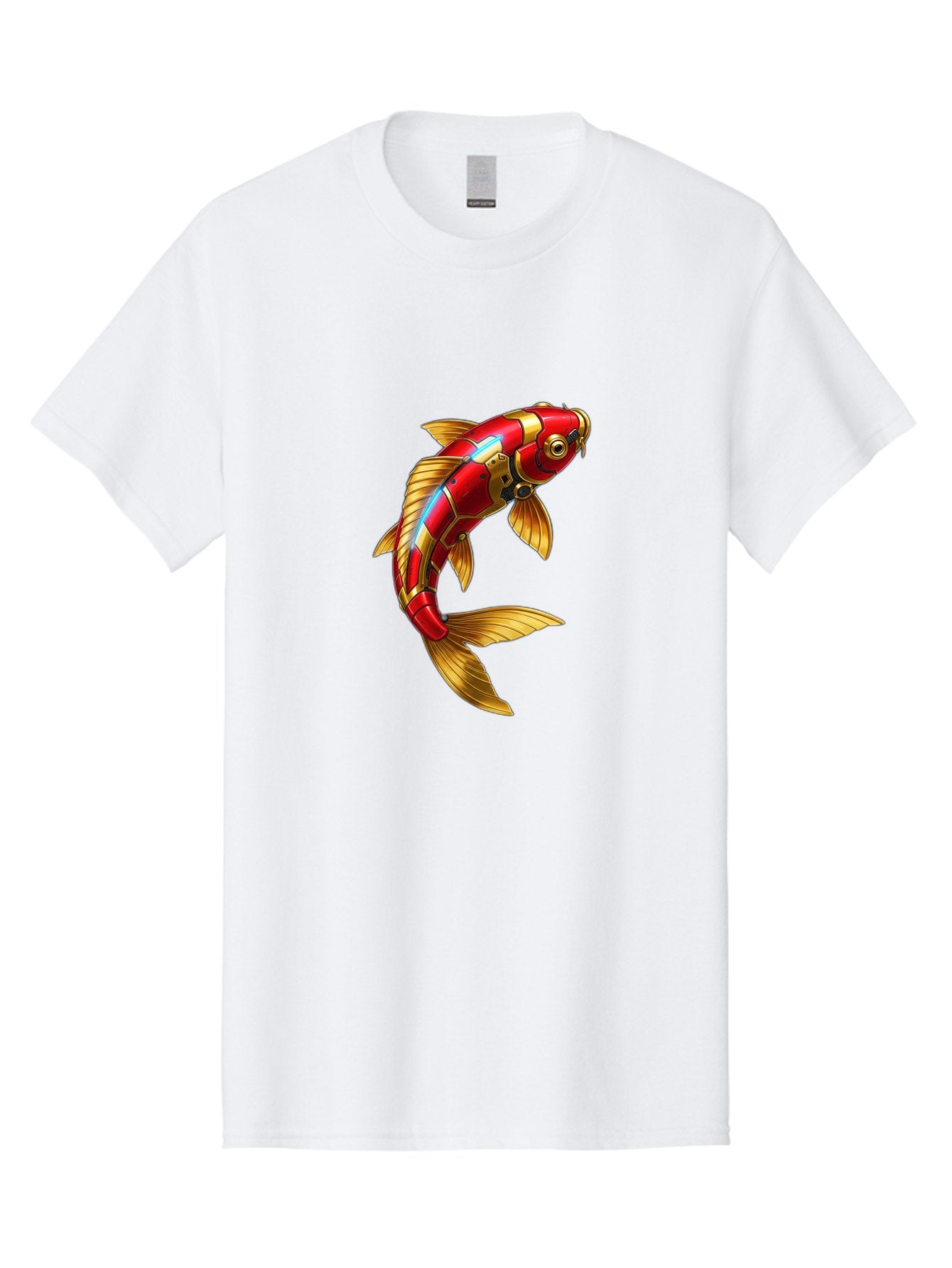 Red-Koi-Fish-Robot Men'S Graphic Tee, 100% Cotton, Comfortable Casual Summer Wear, Machine Washable, Vintage Camera, Old Camera, Antique Camera, Black Camera, Classic Photography, Photography Equipment, Nostalgic Device, Film Camera, Baf456 9
