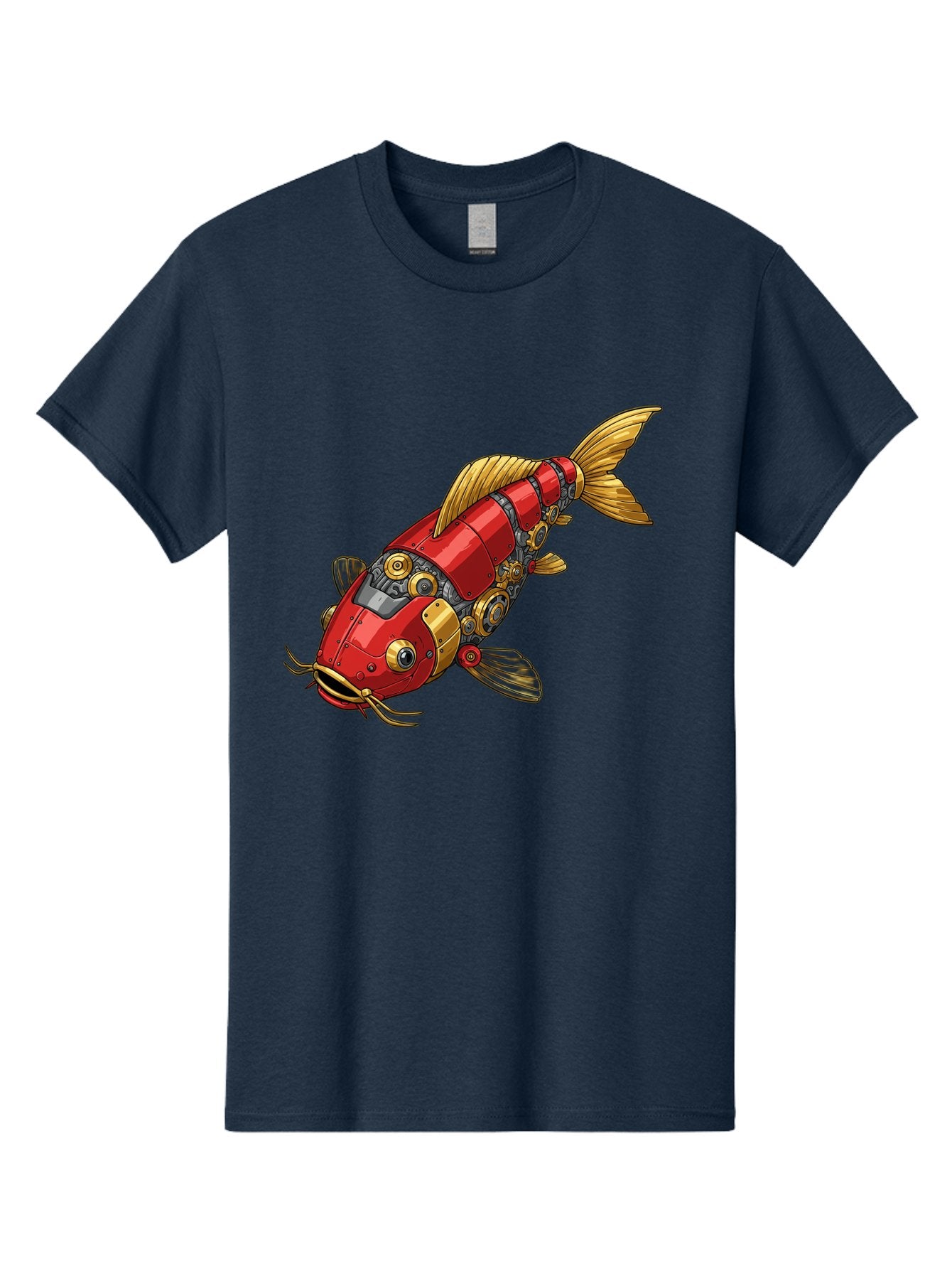 Red-Mechanical-Fish Men'S Graphic Tee, 100% Cotton, Comfortable Casual Summer Wear, Machine Washable, Vintage Camera, Old Camera, Antique Camera, Black Camera, Classic Photography, Photography Equipment, Nostalgic Device, Film Camera, Baf458 6