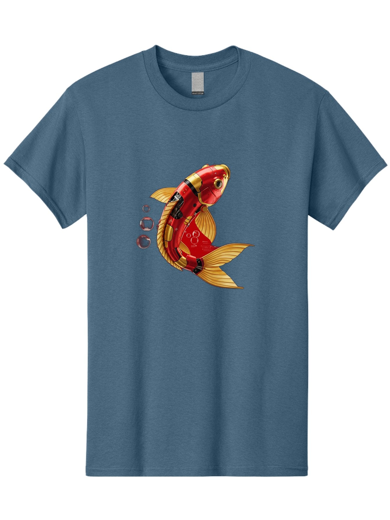 Red-Mechanical-Goldfish Men'S Graphic Tee, 100% Cotton, Comfortable Casual Summer Wear, Machine Washable, Vintage Camera, Old Camera, Antique Camera, Black Camera, Classic Photography, Photography Equipment, Nostalgic Device, Film Camera, Baf459 6