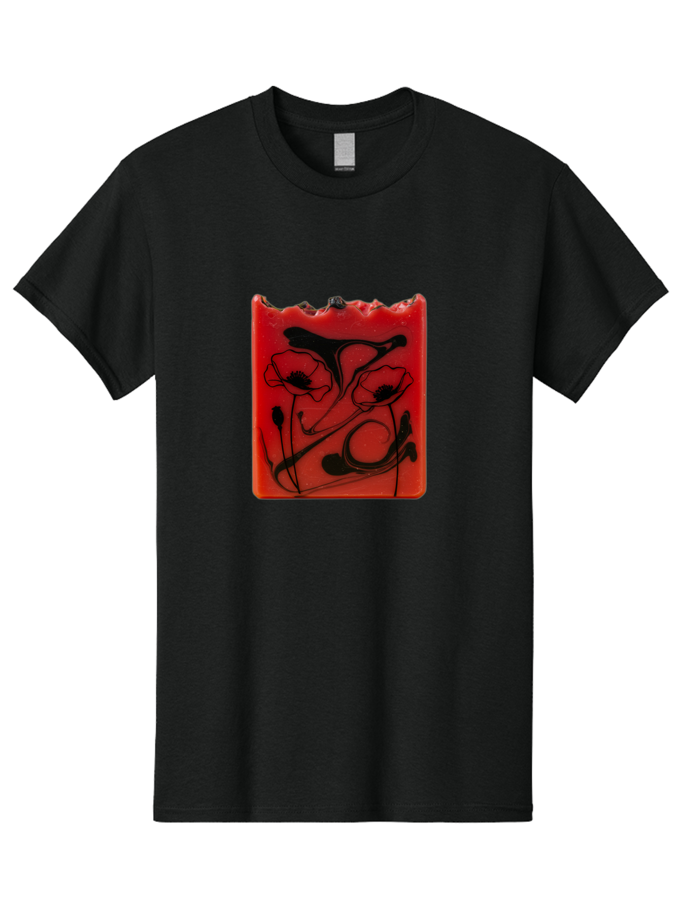 Red-Soap-With-Floral-Design Men'S Graphic Tee, 100% Cotton, Comfortable Casual Summer Wear, Machine Washable, Vintage Camera, Old Camera, Antique Camera, Black Camera, Classic Photography, Photography Equipment, Nostalgic Device, Film Camera, Baf461 4