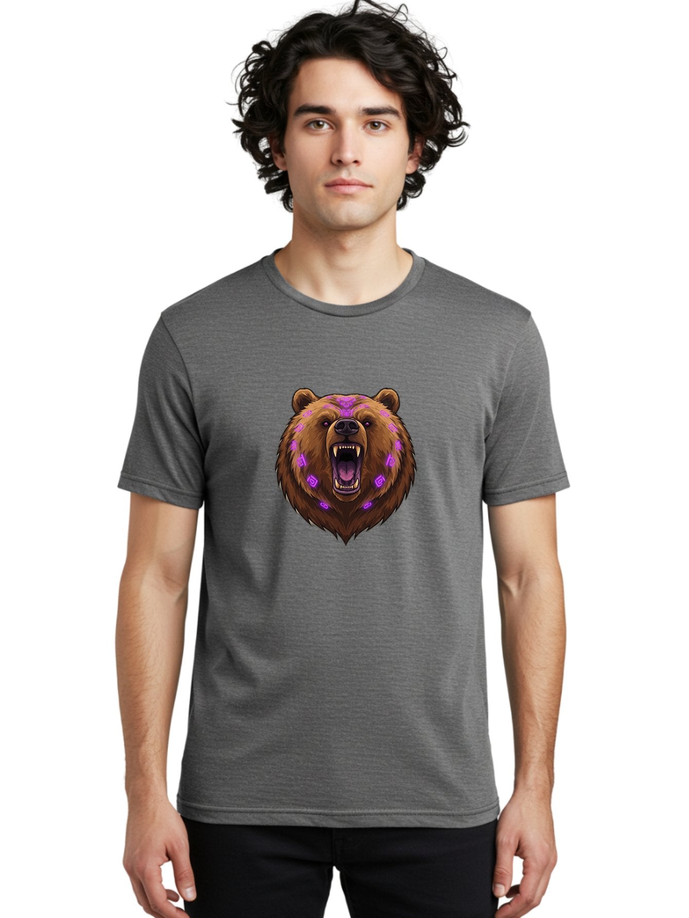 Roaring-Bear-Head Men'S Graphic Tee, 100% Cotton, Comfortable Casual Summer Wear, Machine Washable, Vintage Camera, Old Camera, Antique Camera, Black Camera, Classic Photography, Photography Equipment, Nostalgic Device, Film Camera, Camera Art Baf462 22
