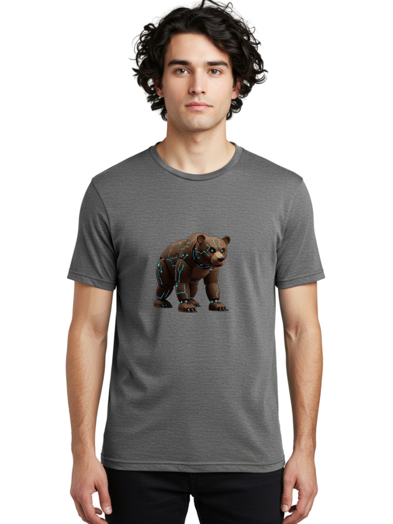 Robo-Bear Men'S Graphic Tee, 100% Cotton, Comfortable Casual Summer Wear, Machine Washable, Vintage Camera, Old Camera, Antique Camera, Black Camera, Classic Photography, Photography Equipment, Nostalgic Device, Film Camera, Camera Art Baf463 22