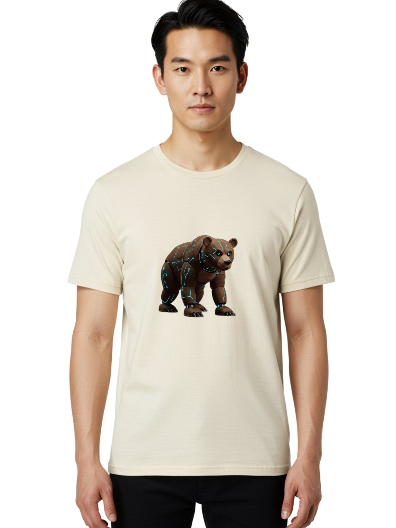 Robo-Bear Men'S Graphic Tee, 100% Cotton, Comfortable Casual Summer Wear, Machine Washable, Vintage Camera, Old Camera, Antique Camera, Black Camera, Classic Photography, Photography Equipment, Nostalgic Device, Film Camera, Camera Art Baf463 20