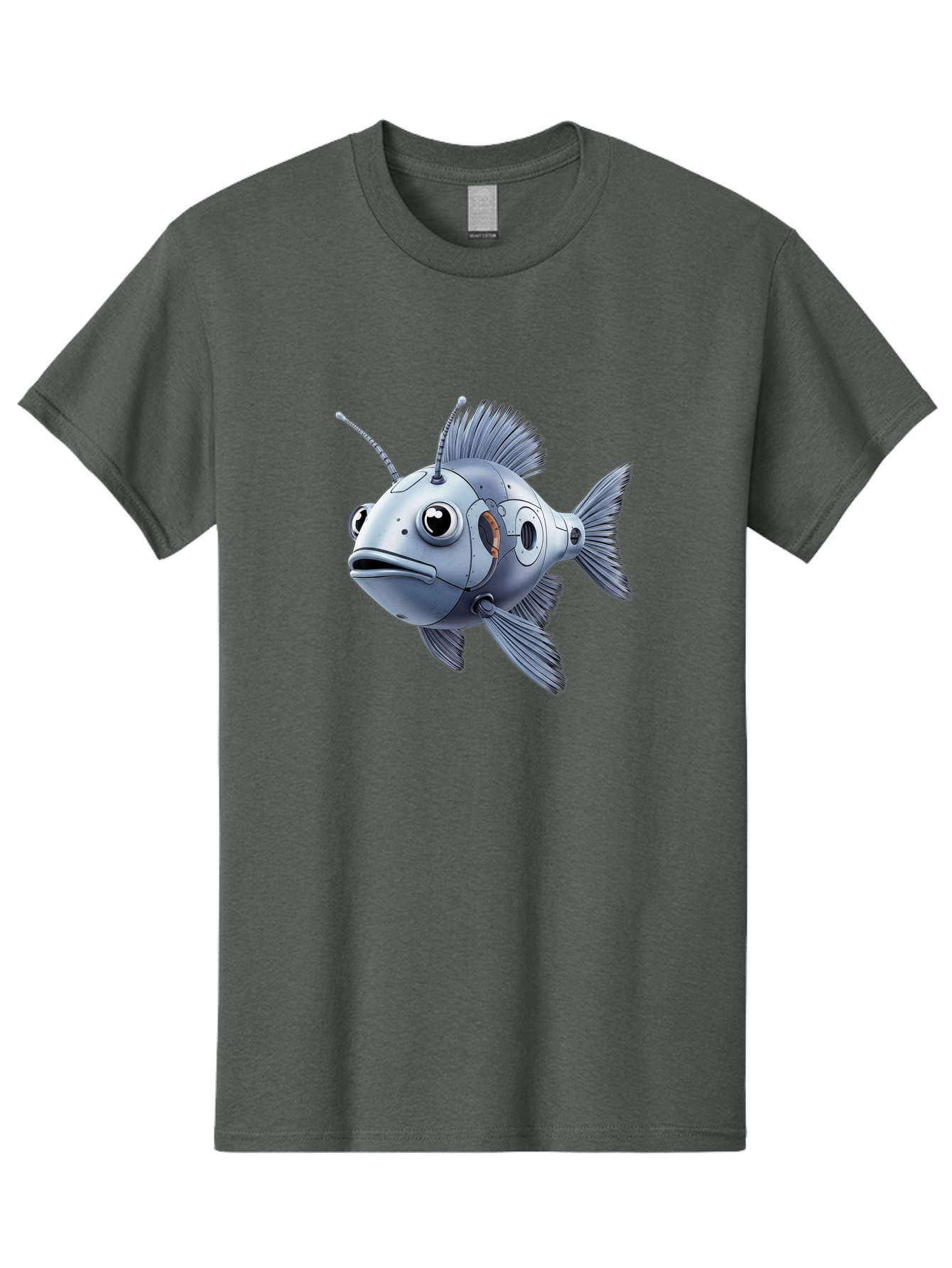 Robo-Fish-1 Men'S Graphic Tee, 100% Cotton, Comfortable Casual Summer Wear, Machine Washable, Vintage Camera, Old Camera, Antique Camera, Black Camera, Classic Photography, Photography Equipment, Nostalgic Device, Film Camera, Camera Art Baf464 6
