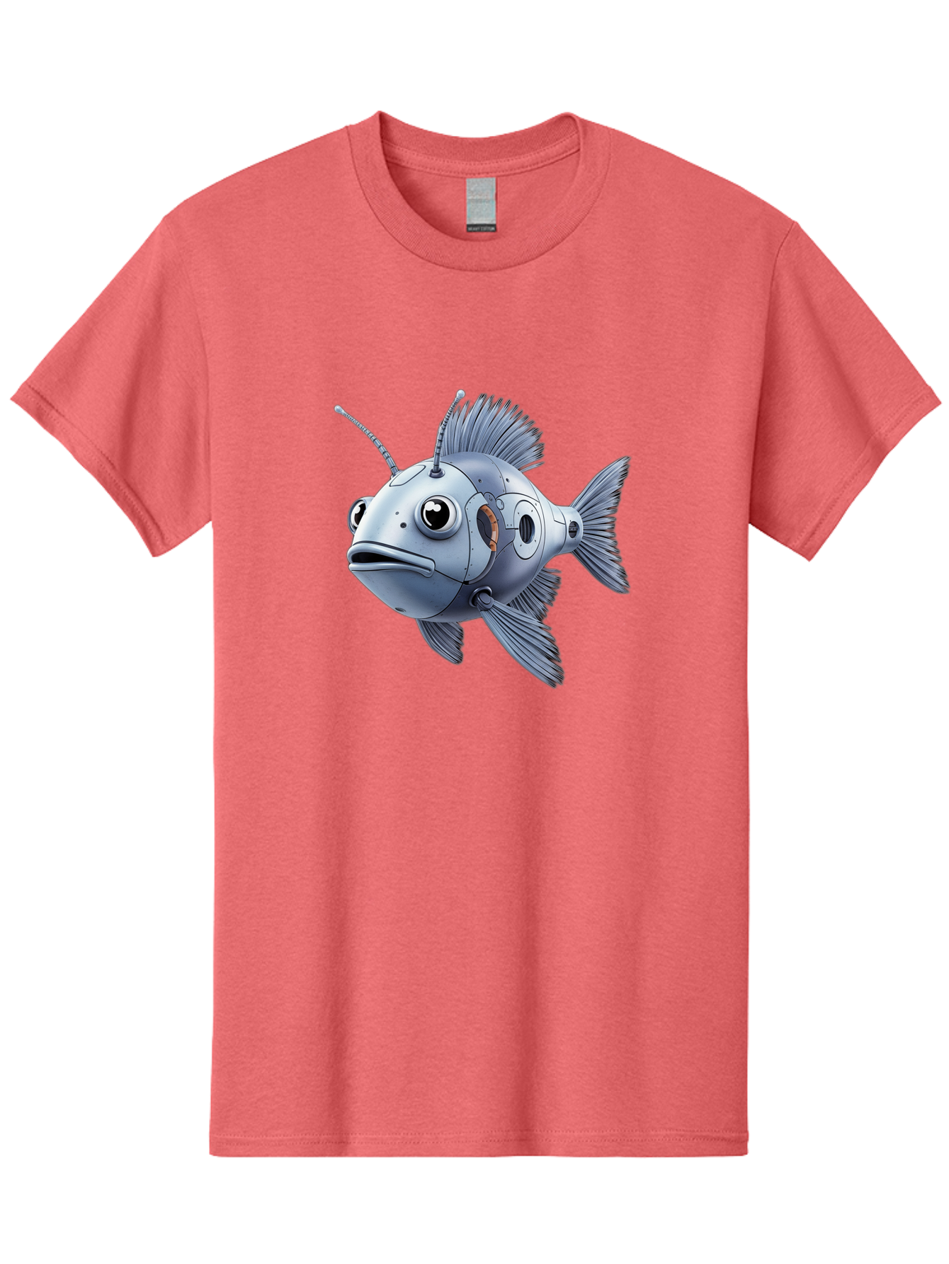Robo-Fish-1 Men'S Graphic Tee, 100% Cotton, Comfortable Casual Summer Wear, Machine Washable, Vintage Camera, Old Camera, Antique Camera, Black Camera, Classic Photography, Photography Equipment, Nostalgic Device, Film Camera, Camera Art Baf464 10