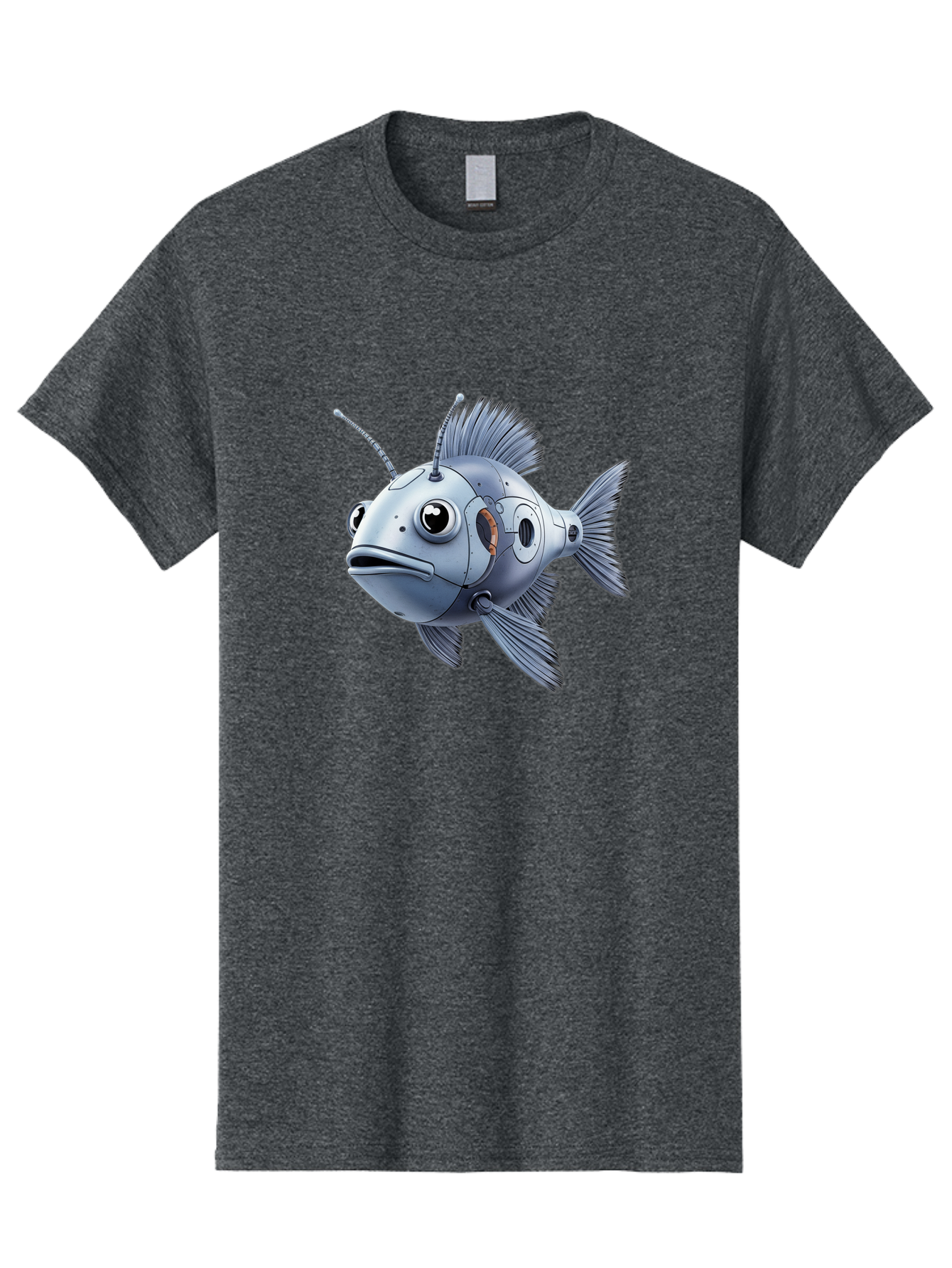 Robo-Fish-1 Men'S Graphic Tee, 100% Cotton, Comfortable Casual Summer Wear, Machine Washable, Vintage Camera, Old Camera, Antique Camera, Black Camera, Classic Photography, Photography Equipment, Nostalgic Device, Film Camera, Camera Art Baf464 11