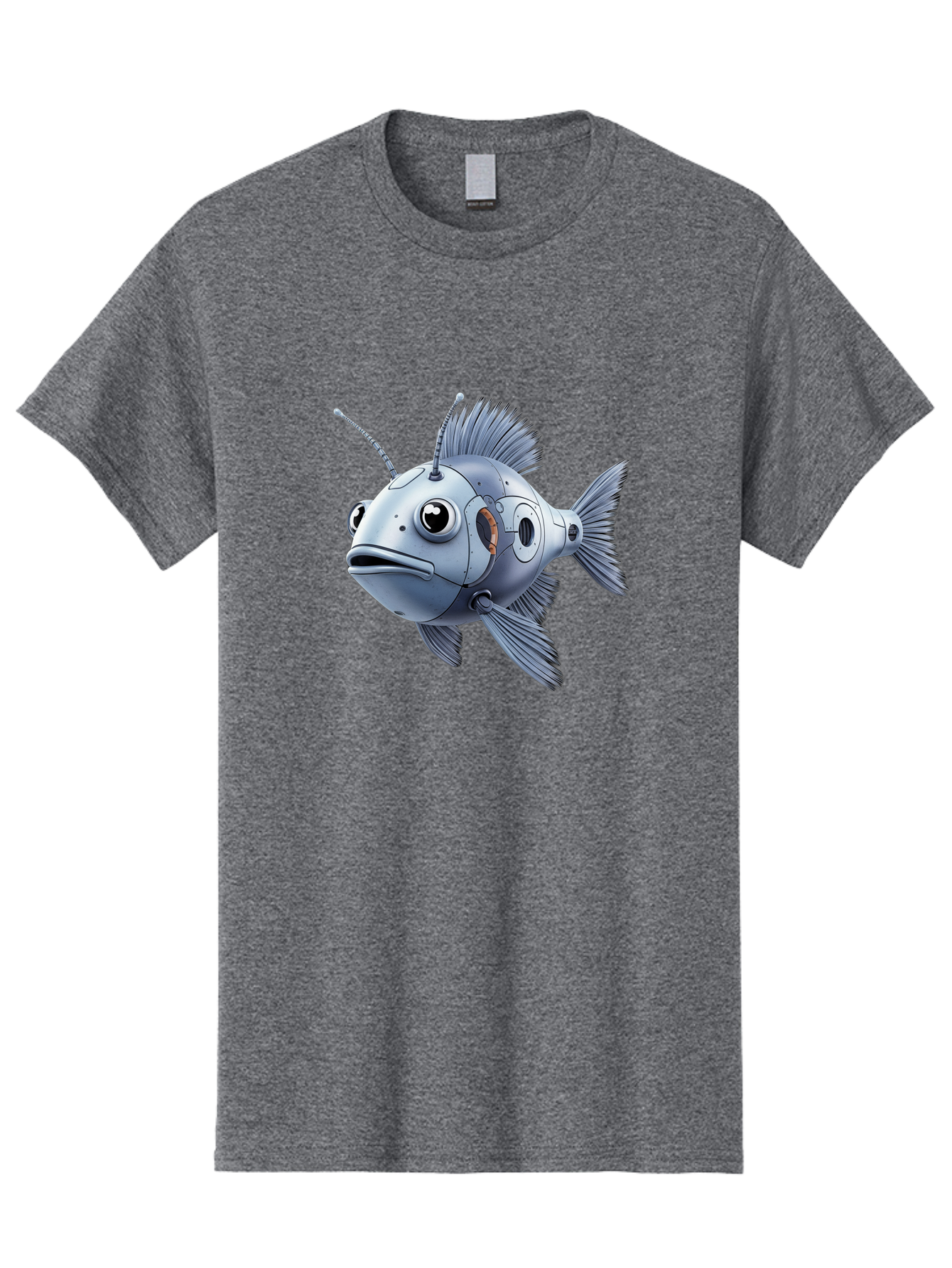 Robo-Fish-1 Men'S Graphic Tee, 100% Cotton, Comfortable Casual Summer Wear, Machine Washable, Vintage Camera, Old Camera, Antique Camera, Black Camera, Classic Photography, Photography Equipment, Nostalgic Device, Film Camera, Camera Art Baf464 13