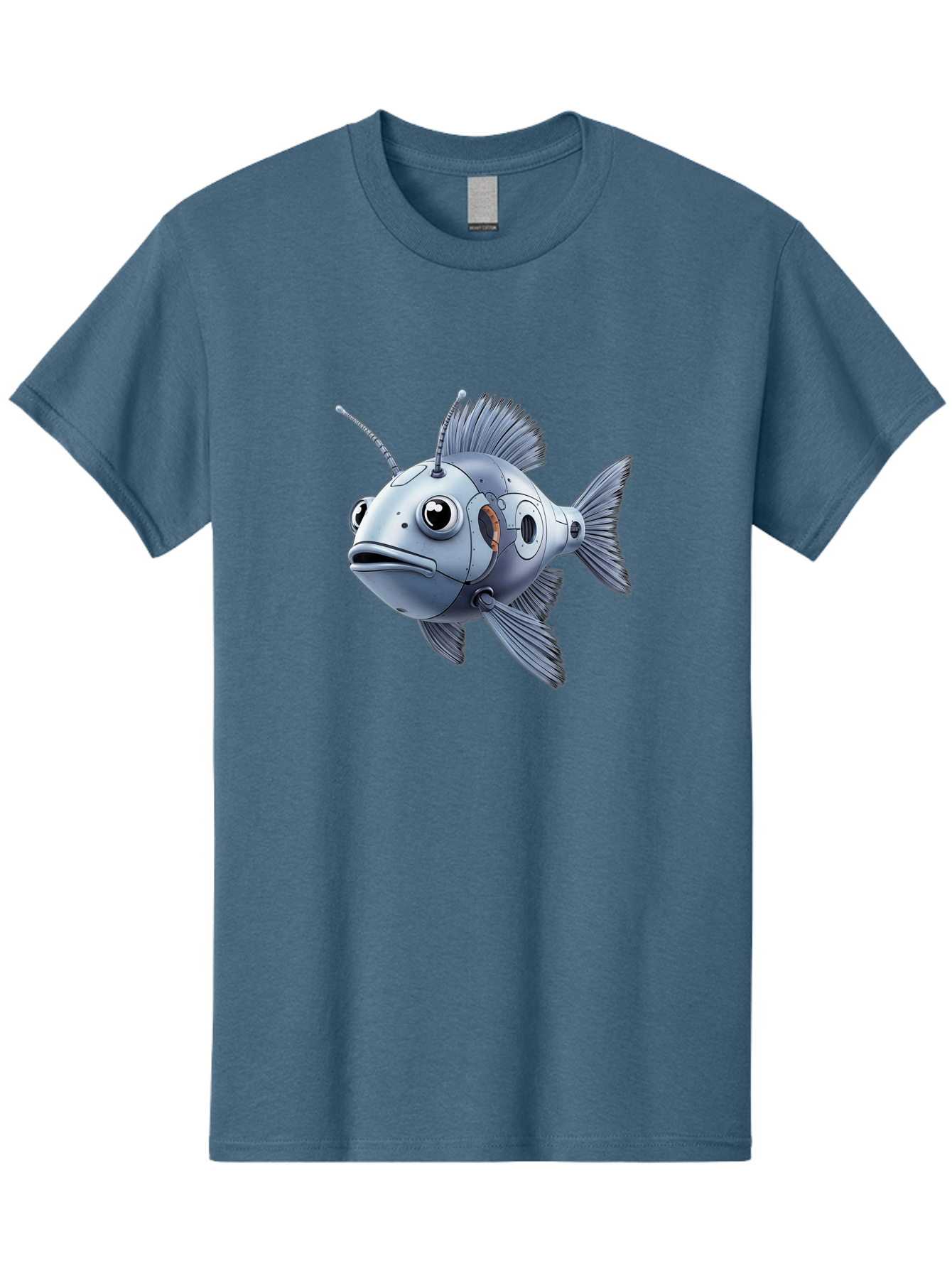 Robo-Fish-1 Men'S Graphic Tee, 100% Cotton, Comfortable Casual Summer Wear, Machine Washable, Vintage Camera, Old Camera, Antique Camera, Black Camera, Classic Photography, Photography Equipment, Nostalgic Device, Film Camera, Camera Art Baf464 7