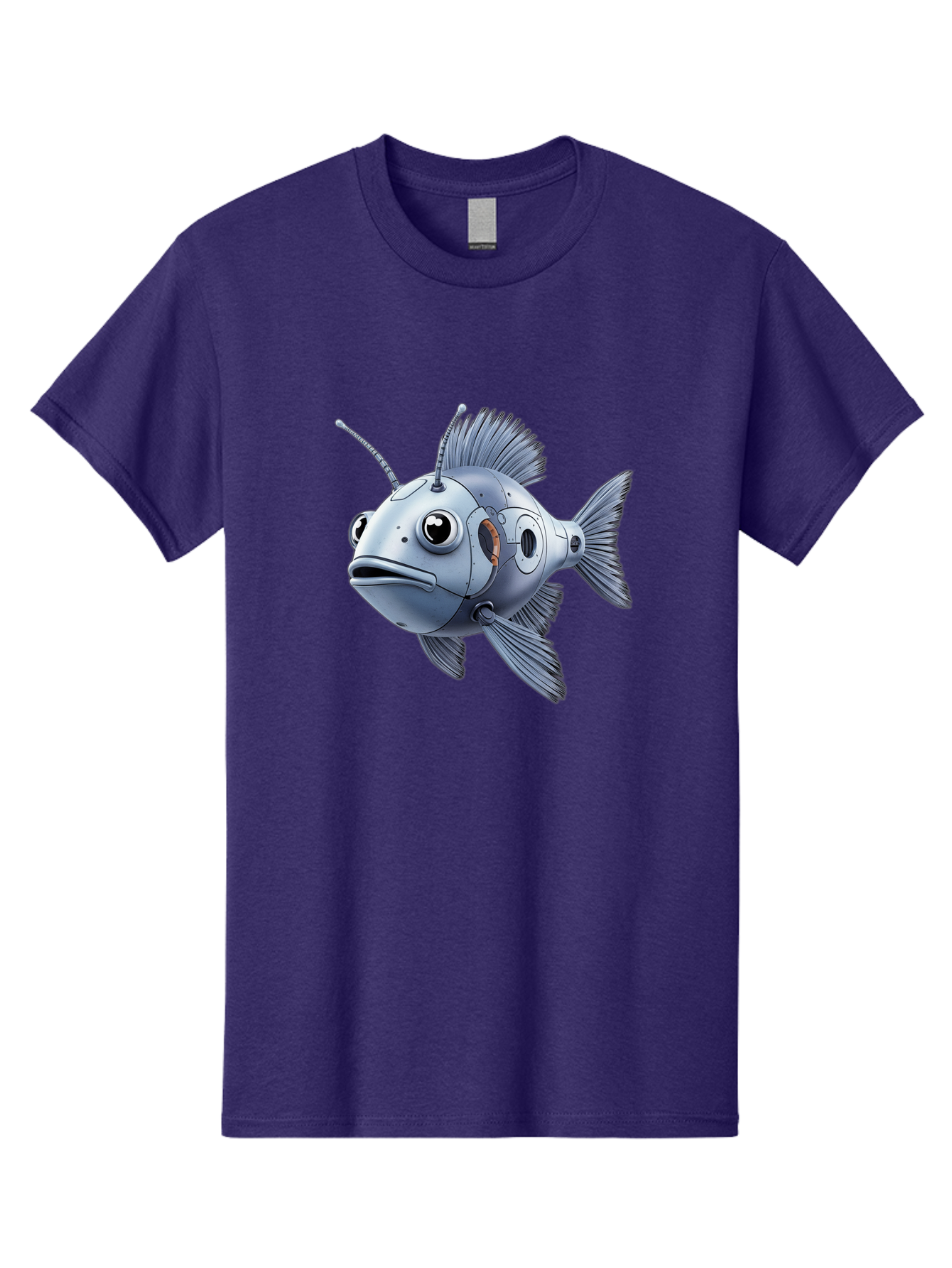 Robo-Fish-1 Men'S Graphic Tee, 100% Cotton, Comfortable Casual Summer Wear, Machine Washable, Vintage Camera, Old Camera, Antique Camera, Black Camera, Classic Photography, Photography Equipment, Nostalgic Device, Film Camera, Camera Art Baf464 5