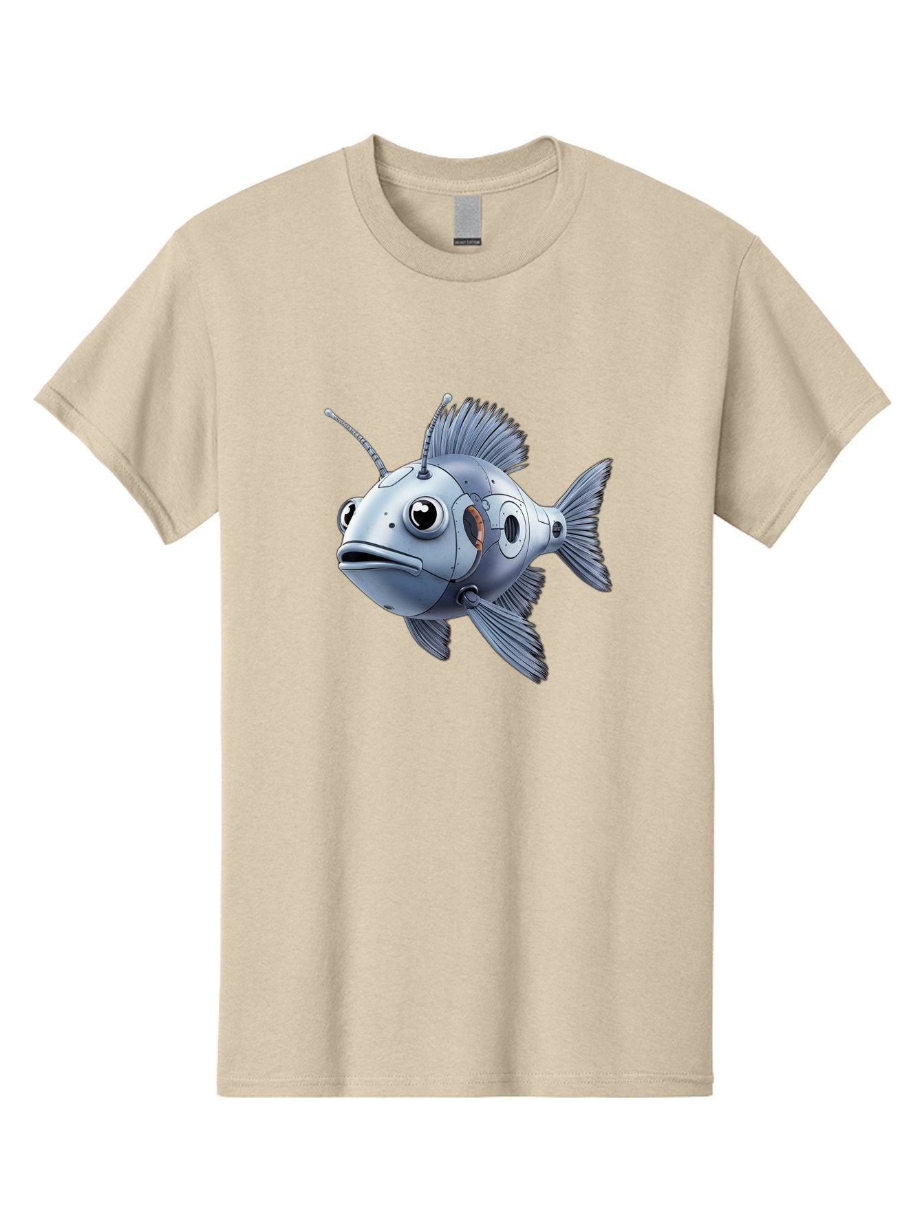 Robo-Fish-1 Men'S Graphic Tee, 100% Cotton, Comfortable Casual Summer Wear, Machine Washable, Vintage Camera, Old Camera, Antique Camera, Black Camera, Classic Photography, Photography Equipment, Nostalgic Device, Film Camera, Camera Art Baf464 13