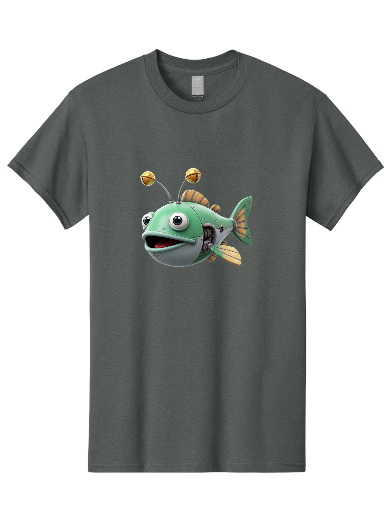 Robo-Fish-2 Men'S Graphic Tee, 100% Cotton, Comfortable Casual Summer Wear, Machine Washable, Vintage Camera, Old Camera, Antique Camera, Black Camera, Classic Photography, Photography Equipment, Nostalgic Device, Film Camera, Camera Art Baf465 3