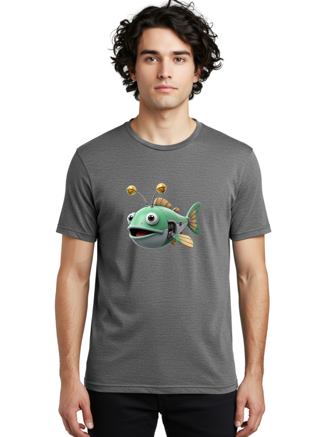 Robo-Fish-2 Men'S Graphic Tee, 100% Cotton, Comfortable Casual Summer Wear, Machine Washable, Vintage Camera, Old Camera, Antique Camera, Black Camera, Classic Photography, Photography Equipment, Nostalgic Device, Film Camera, Camera Art Baf465 29