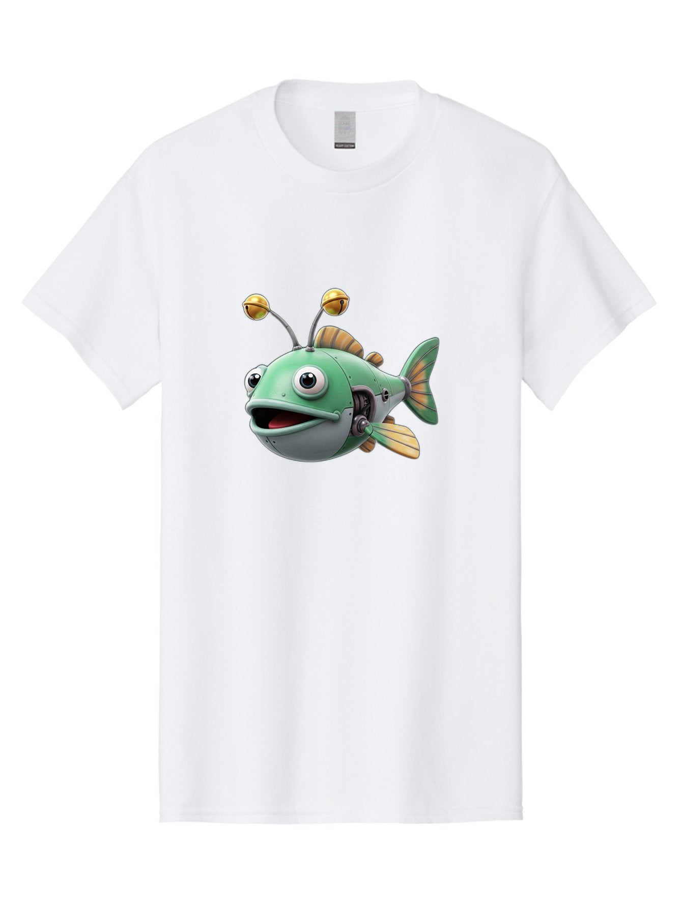 Robo-Fish-2 Men'S Graphic Tee, 100% Cotton, Comfortable Casual Summer Wear, Machine Washable, Vintage Camera, Old Camera, Antique Camera, Black Camera, Classic Photography, Photography Equipment, Nostalgic Device, Film Camera, Camera Art Baf465 7