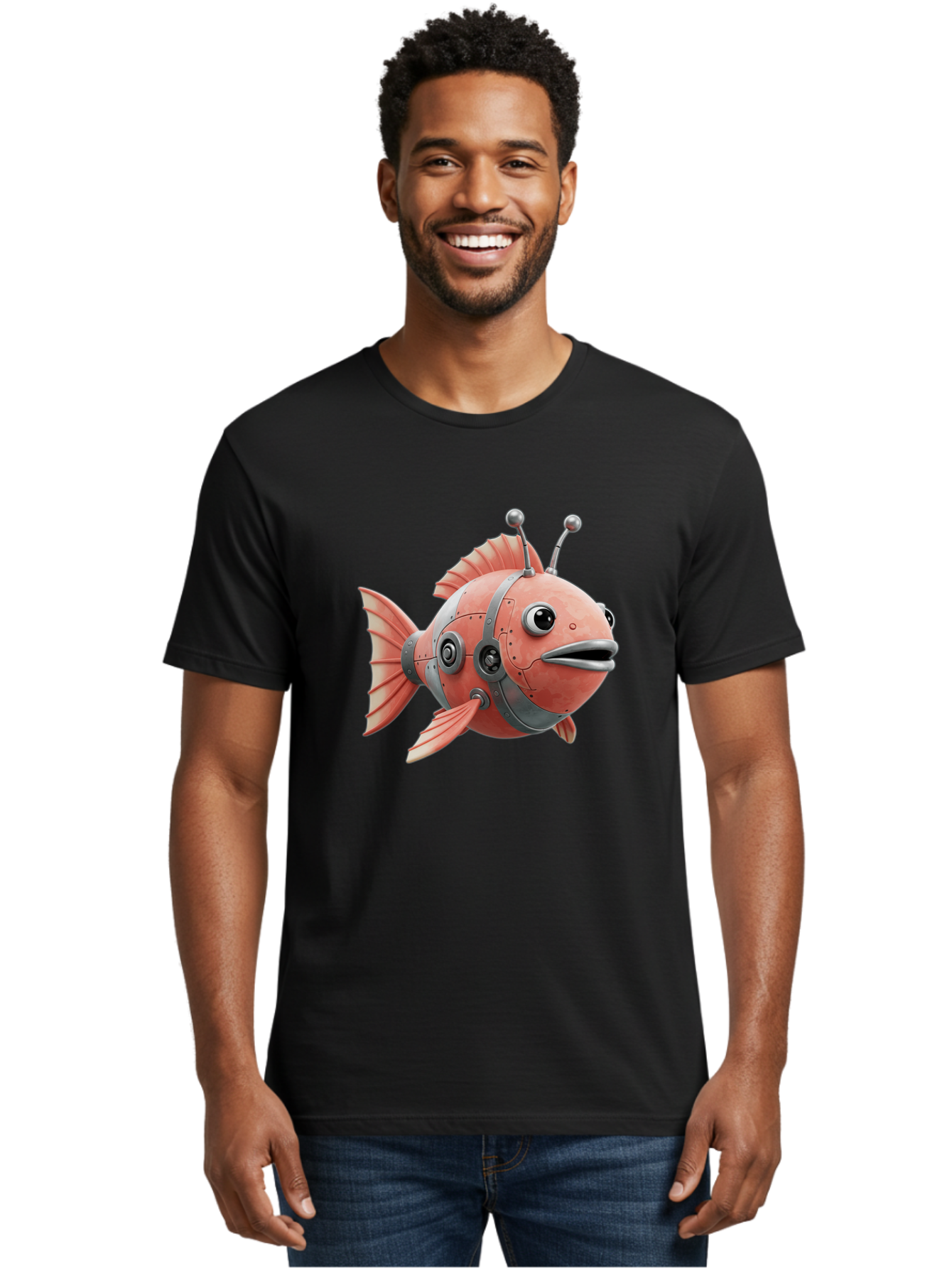Robo-Fish Men'S Graphic Tee, 100% Cotton, Comfortable Casual Summer Wear, Machine Washable, Vintage Camera, Old Camera, Antique Camera, Black Camera, Classic Photography, Photography Equipment, Nostalgic Device, Film Camera, Camera Art Baf466 24