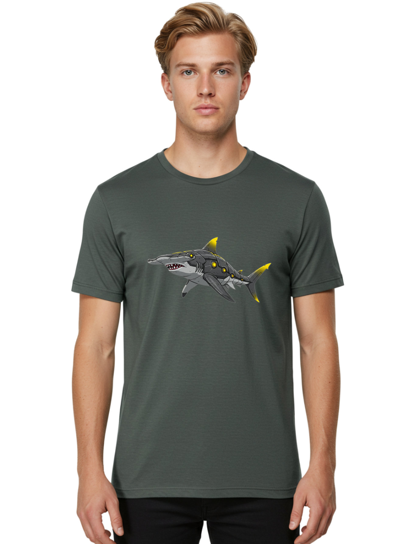 Robo-Shark Men'S Graphic Tee, 100% Cotton, Comfortable Casual Summer Wear, Machine Washable, Vintage Camera, Old Camera, Antique Camera, Black Camera, Classic Photography, Photography Equipment, Nostalgic Device, Film Camera, Camera Art Baf467 18