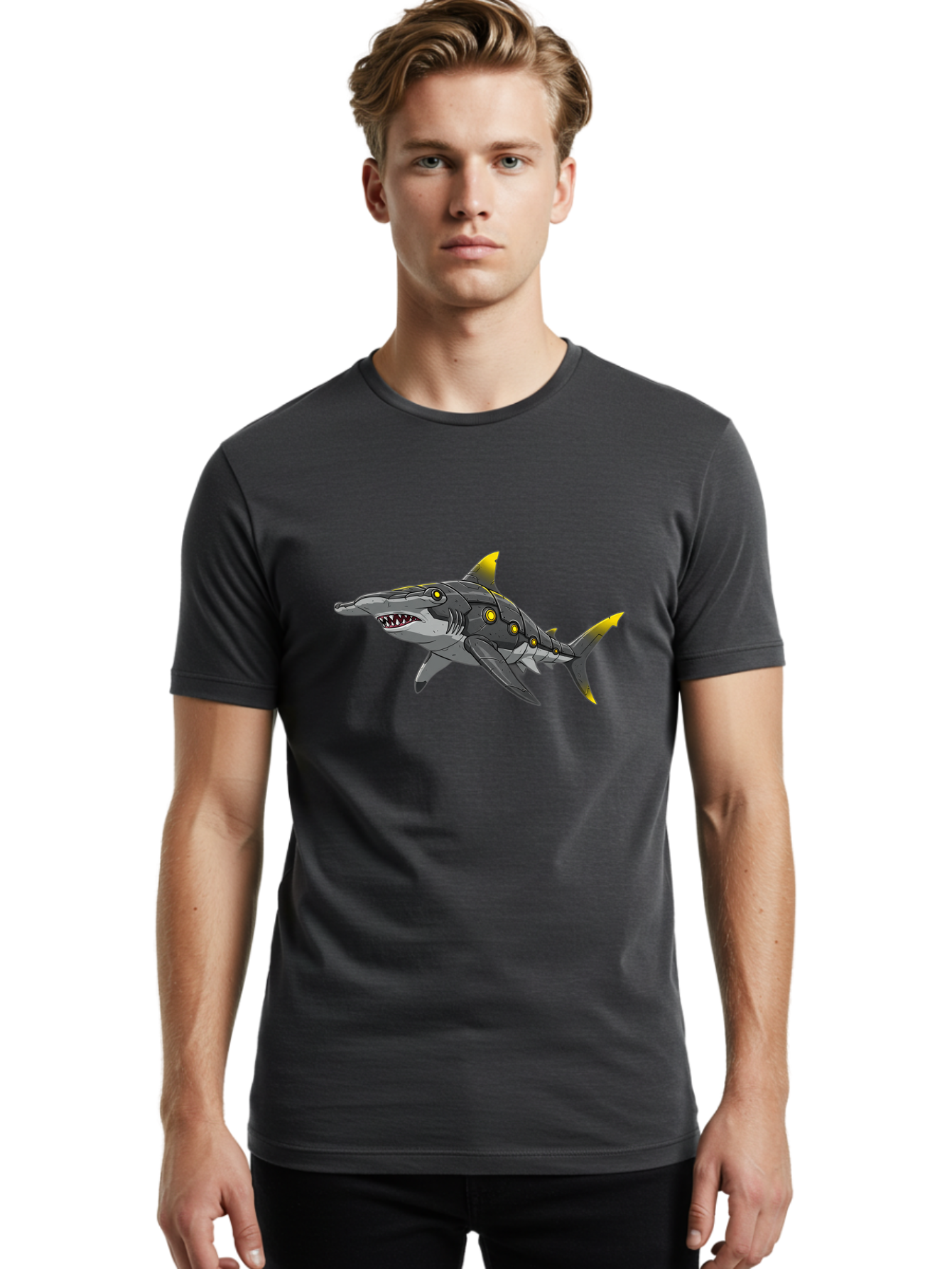 Robo-Shark Men'S Graphic Tee, 100% Cotton, Comfortable Casual Summer Wear, Machine Washable, Vintage Camera, Old Camera, Antique Camera, Black Camera, Classic Photography, Photography Equipment, Nostalgic Device, Film Camera, Camera Art Baf467 27