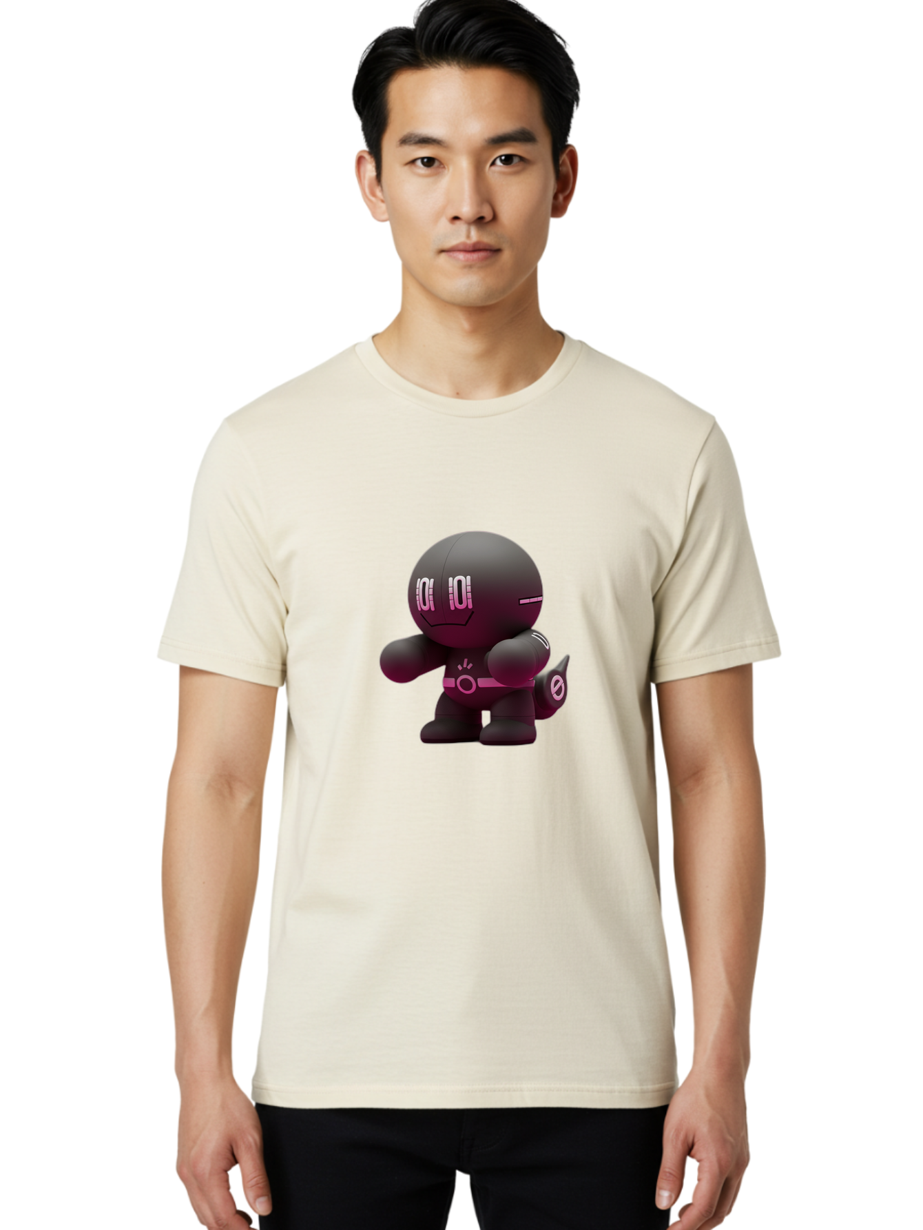 Robot-Character Men'S Graphic Tee, 100% Cotton, Comfortable Casual Summer Wear, Machine Washable, Vintage Camera, Old Camera, Antique Camera, Black Camera, Classic Photography, Photography Equipment, Nostalgic Device, Film Camera, Camera Art Baf468 20