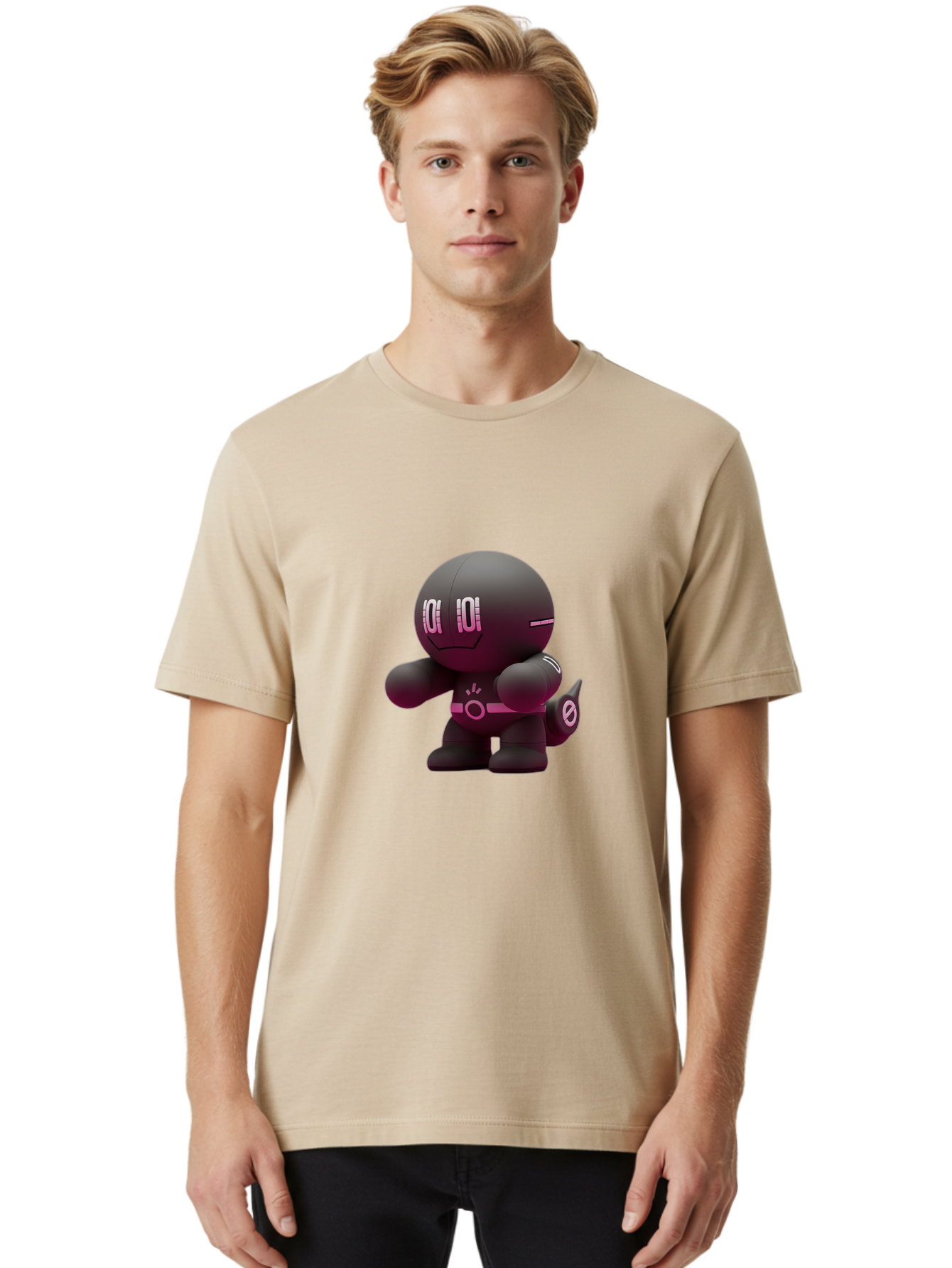 Robot-Character Men'S Graphic Tee, 100% Cotton, Comfortable Casual Summer Wear, Machine Washable, Vintage Camera, Old Camera, Antique Camera, Black Camera, Classic Photography, Photography Equipment, Nostalgic Device, Film Camera, Camera Art Baf468 18