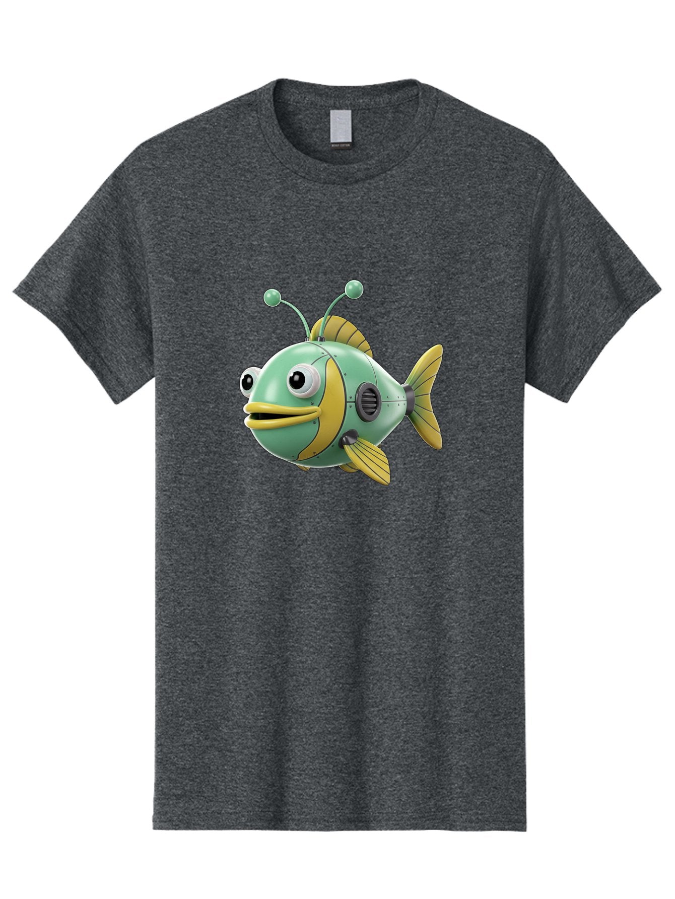 Robot-Fish-1 Men'S Graphic Tee, 100% Cotton, Comfortable Casual Summer Wear, Machine Washable, Vintage Camera, Old Camera, Antique Camera, Black Camera, Classic Photography, Photography Equipment, Nostalgic Device, Film Camera, Camera Art Baf469 13