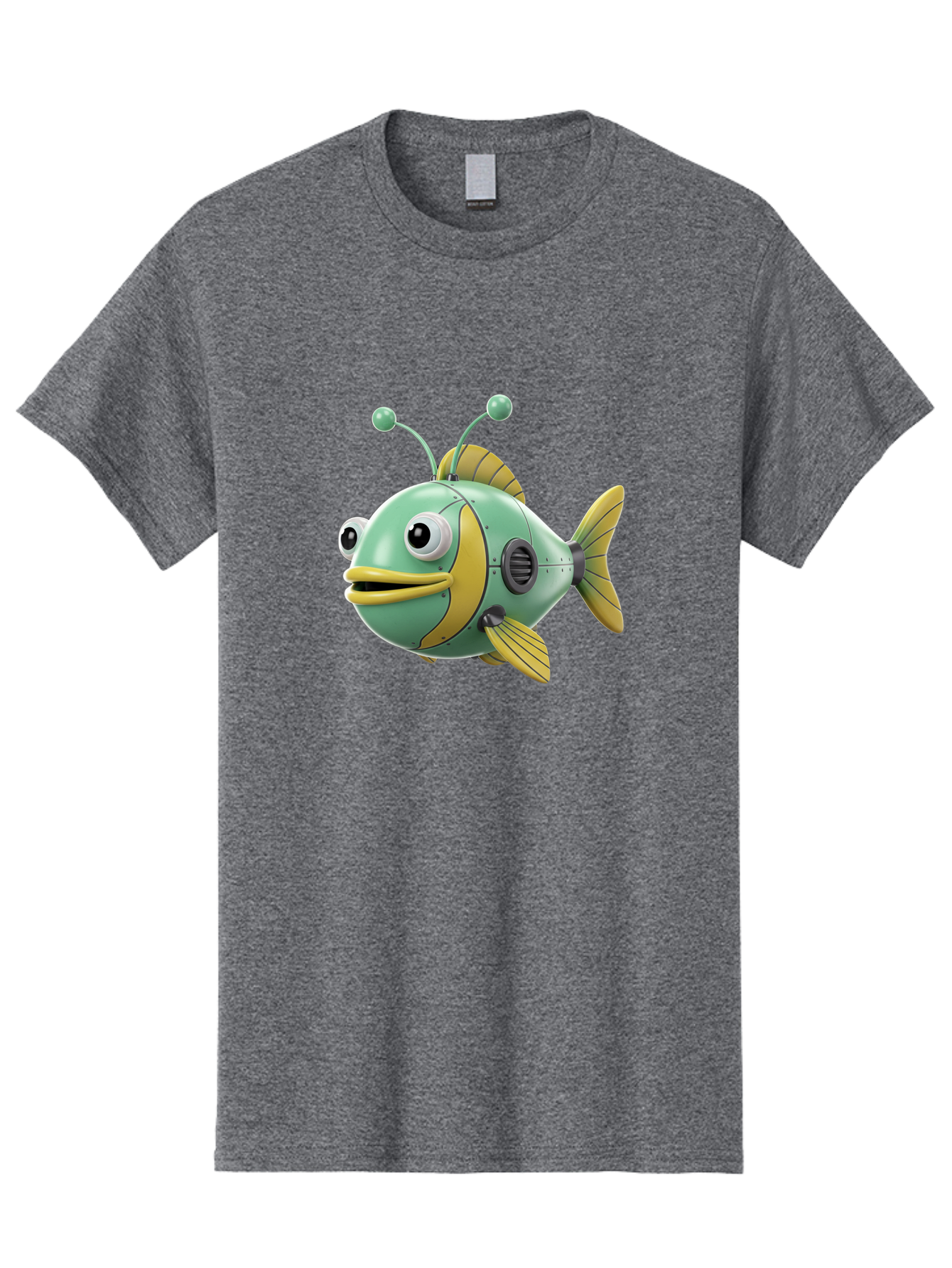 Robot-Fish-1 Men'S Graphic Tee, 100% Cotton, Comfortable Casual Summer Wear, Machine Washable, Vintage Camera, Old Camera, Antique Camera, Black Camera, Classic Photography, Photography Equipment, Nostalgic Device, Film Camera, Camera Art Baf469 7