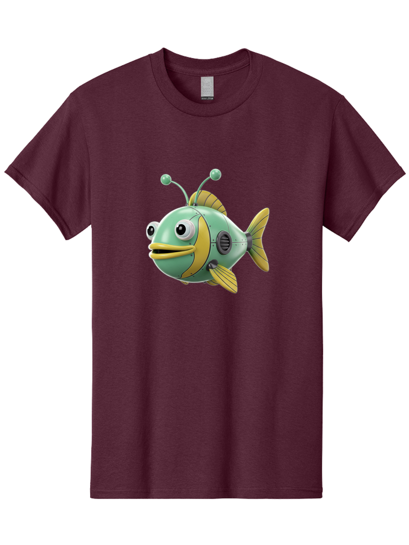Robot-Fish-1 Men'S Graphic Tee, 100% Cotton, Comfortable Casual Summer Wear, Machine Washable, Vintage Camera, Old Camera, Antique Camera, Black Camera, Classic Photography, Photography Equipment, Nostalgic Device, Film Camera, Camera Art Baf469 4
