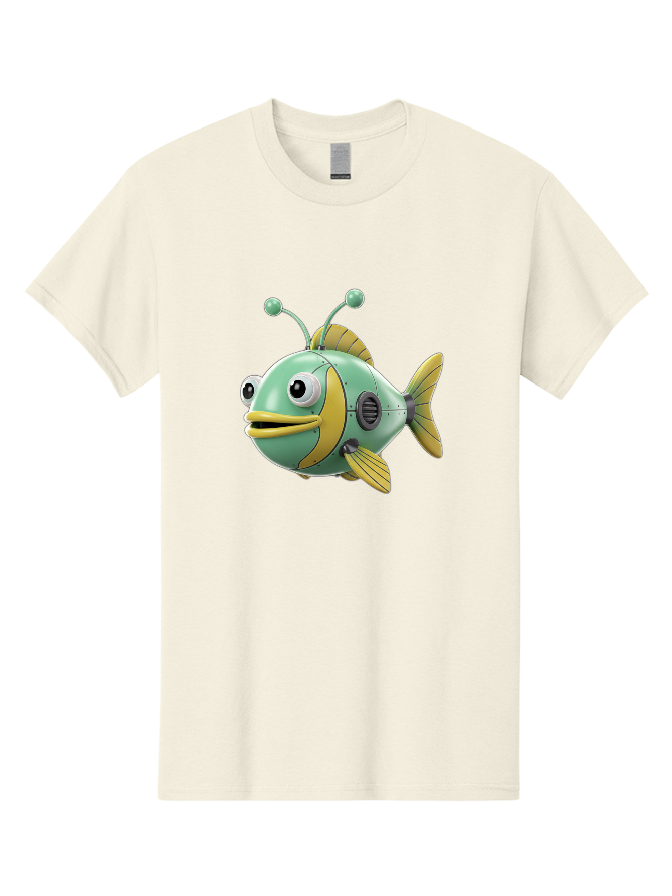 Robot-Fish-1 Men'S Graphic Tee, 100% Cotton, Comfortable Casual Summer Wear, Machine Washable, Vintage Camera, Old Camera, Antique Camera, Black Camera, Classic Photography, Photography Equipment, Nostalgic Device, Film Camera, Camera Art Baf469 6