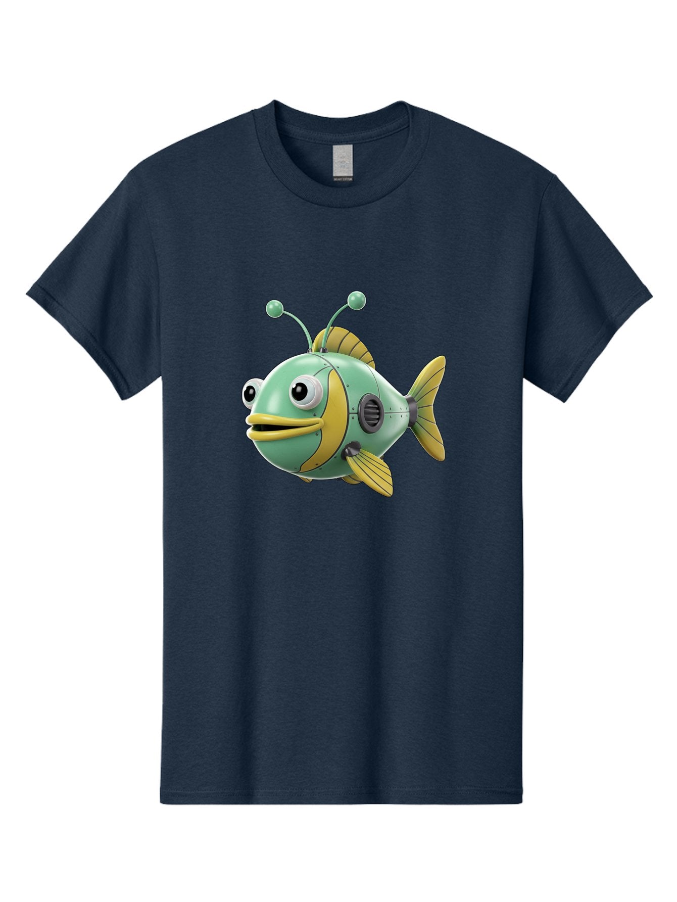 Robot-Fish-1 Men'S Graphic Tee, 100% Cotton, Comfortable Casual Summer Wear, Machine Washable, Vintage Camera, Old Camera, Antique Camera, Black Camera, Classic Photography, Photography Equipment, Nostalgic Device, Film Camera, Camera Art Baf469 9