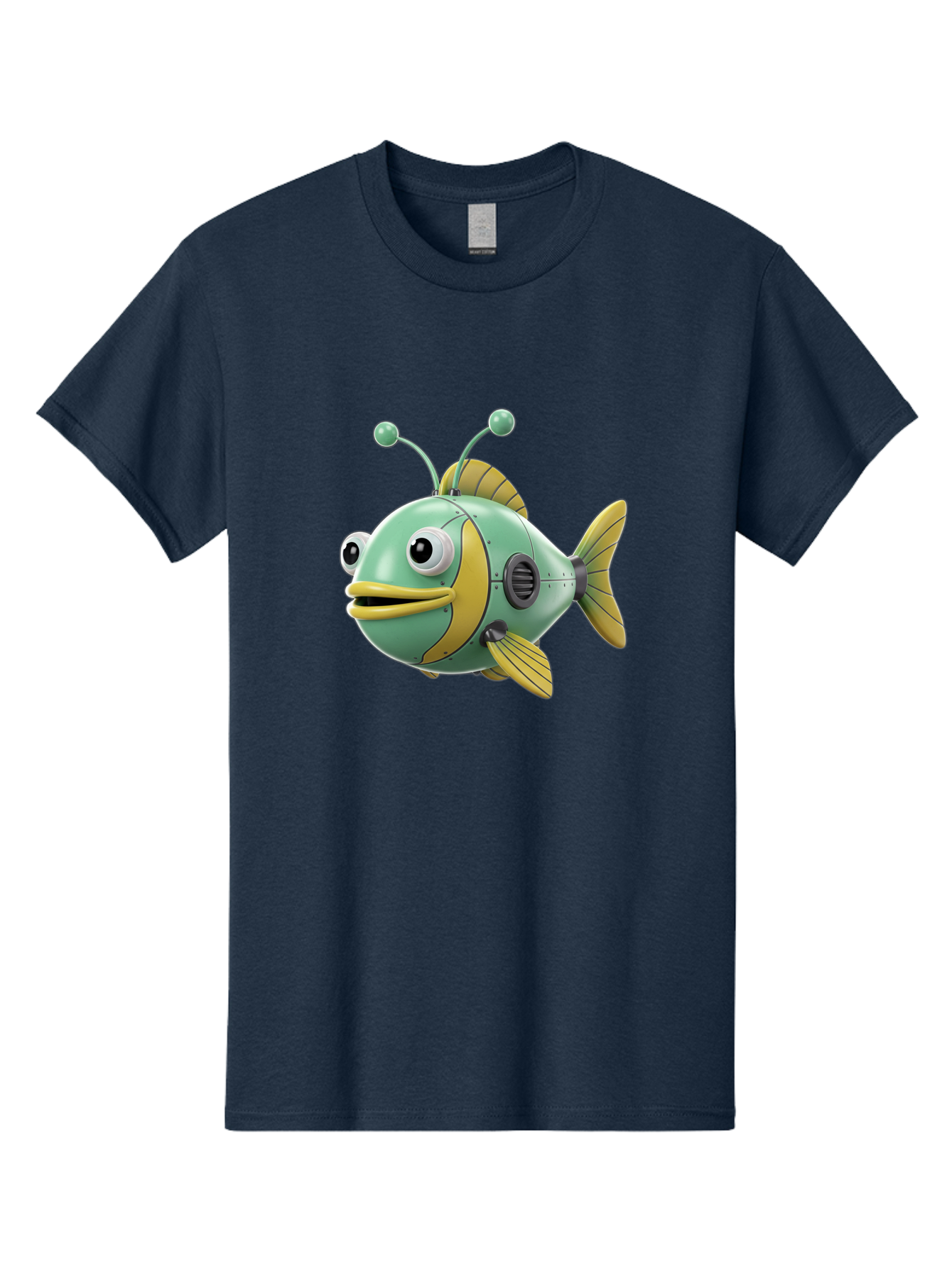 Robot-Fish-1 Men'S Graphic Tee, 100% Cotton, Comfortable Casual Summer Wear, Machine Washable, Vintage Camera, Old Camera, Antique Camera, Black Camera, Classic Photography, Photography Equipment, Nostalgic Device, Film Camera, Camera Art Baf469 5