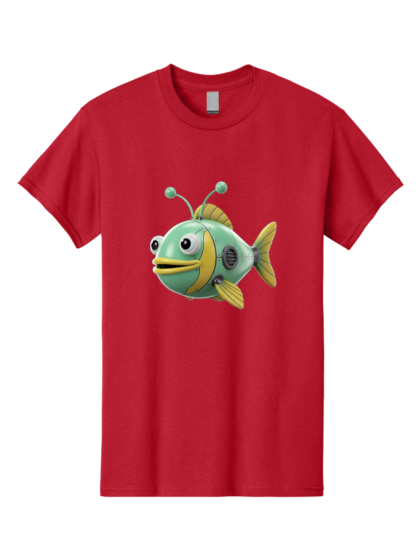 Robot-Fish-1 Men'S Graphic Tee, 100% Cotton, Comfortable Casual Summer Wear, Machine Washable, Vintage Camera, Old Camera, Antique Camera, Black Camera, Classic Photography, Photography Equipment, Nostalgic Device, Film Camera, Camera Art Baf469 3
