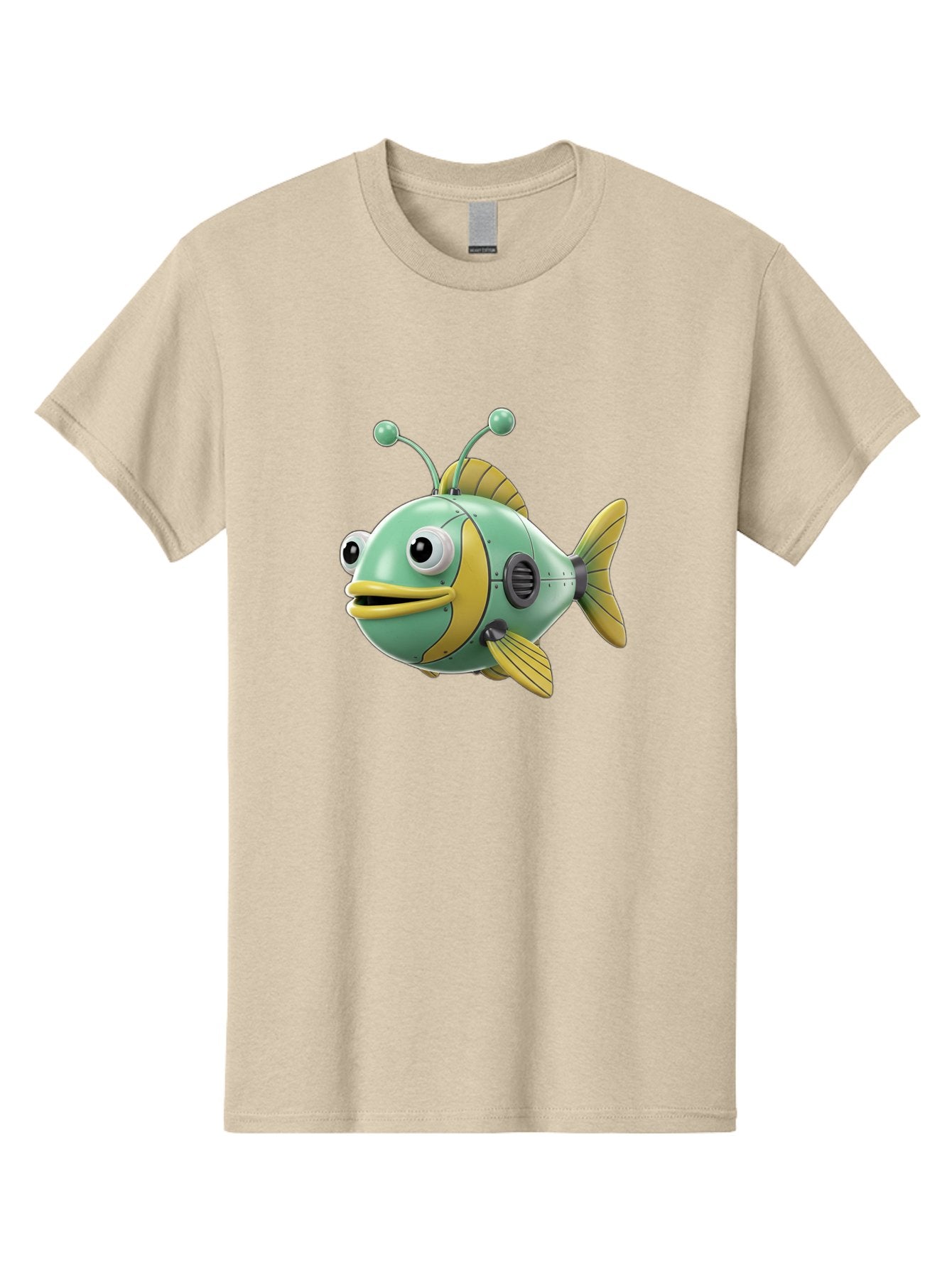 Robot-Fish-1 Men'S Graphic Tee, 100% Cotton, Comfortable Casual Summer Wear, Machine Washable, Vintage Camera, Old Camera, Antique Camera, Black Camera, Classic Photography, Photography Equipment, Nostalgic Device, Film Camera, Camera Art Baf469 4