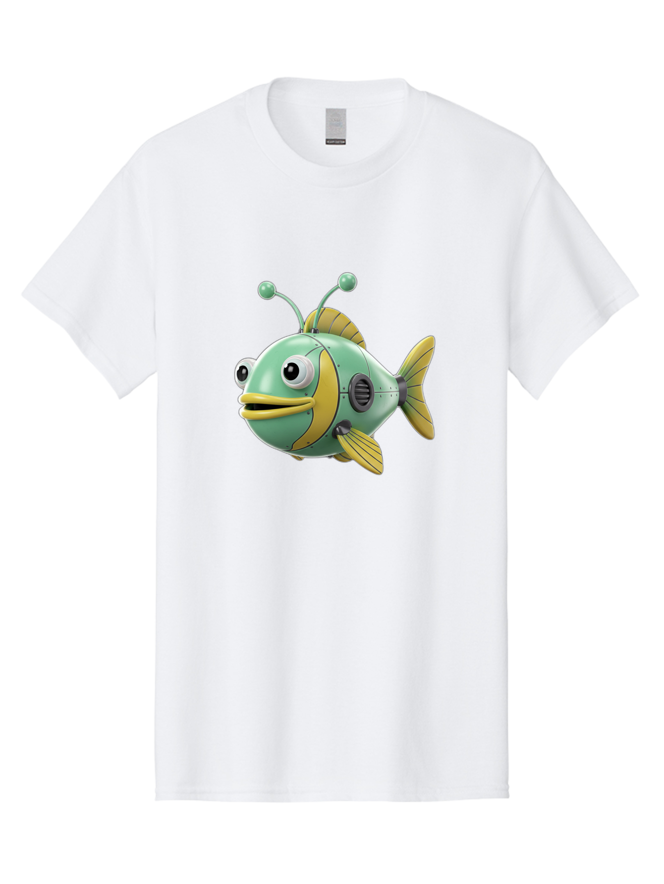 Robot-Fish-1 Men'S Graphic Tee, 100% Cotton, Comfortable Casual Summer Wear, Machine Washable, Vintage Camera, Old Camera, Antique Camera, Black Camera, Classic Photography, Photography Equipment, Nostalgic Device, Film Camera, Camera Art Baf469 9