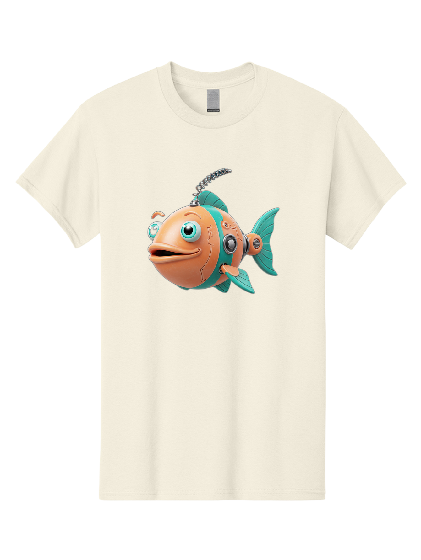 Robot-Fish-2 Men'S Graphic Tee, 100% Cotton, Comfortable Casual Summer Wear, Machine Washable, Vintage Camera, Old Camera, Antique Camera, Black Camera, Classic Photography, Photography Equipment, Nostalgic Device, Film Camera, Camera Art Baf470 15
