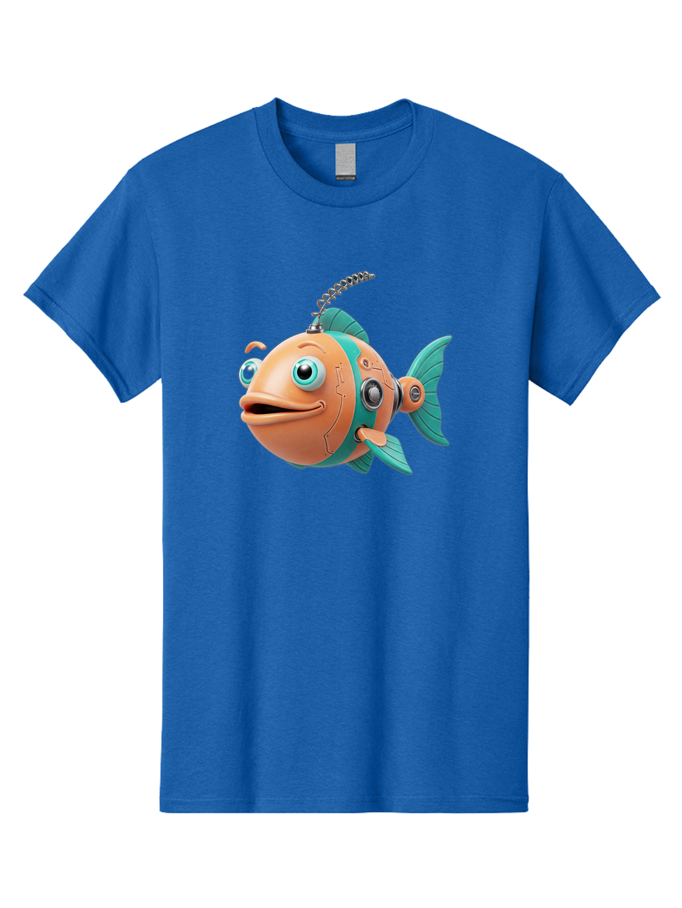 Robot-Fish-2 Men'S Graphic Tee, 100% Cotton, Comfortable Casual Summer Wear, Machine Washable, Vintage Camera, Old Camera, Antique Camera, Black Camera, Classic Photography, Photography Equipment, Nostalgic Device, Film Camera, Camera Art Baf470 6