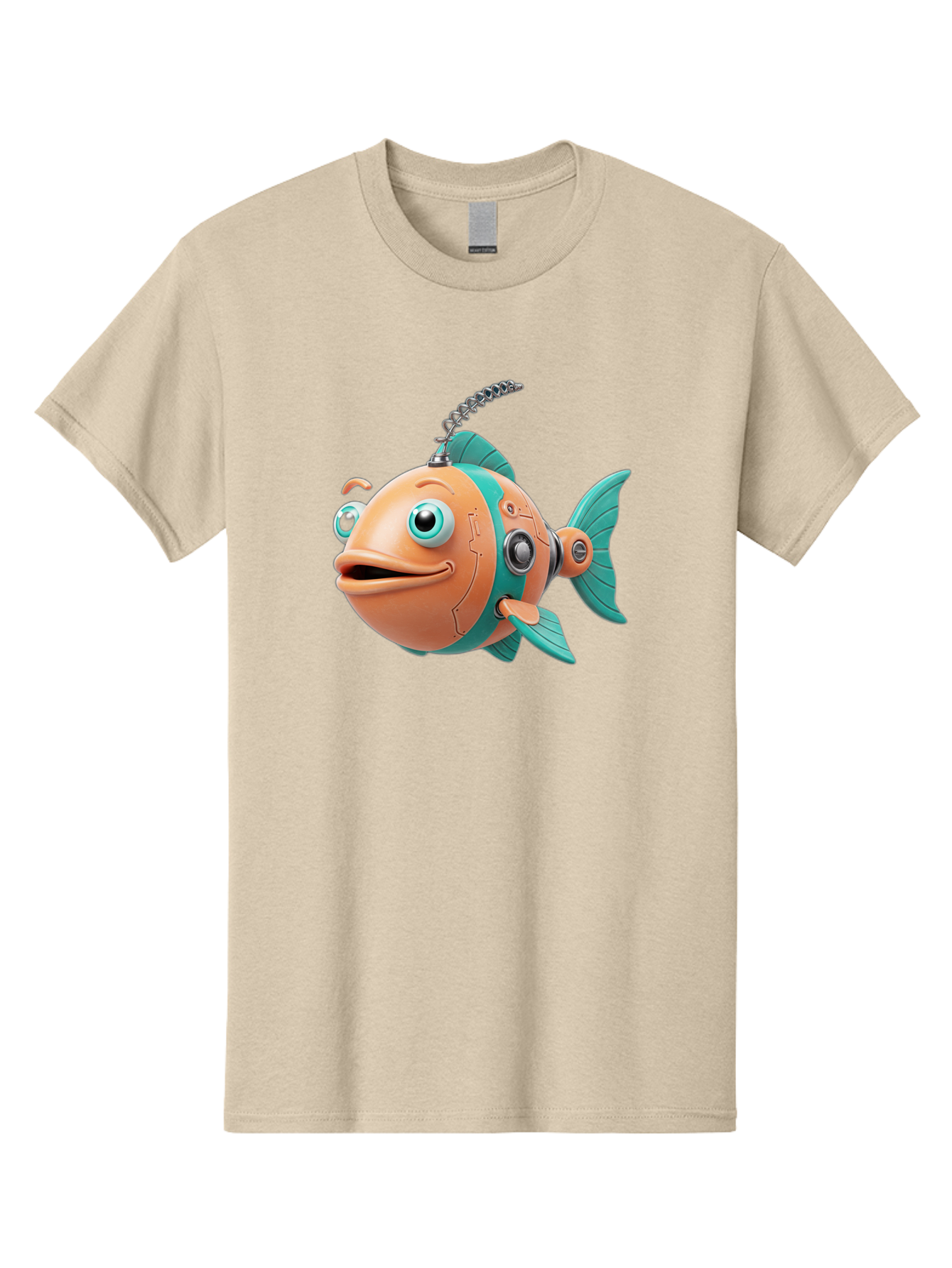 Robot-Fish-2 Men'S Graphic Tee, 100% Cotton, Comfortable Casual Summer Wear, Machine Washable, Vintage Camera, Old Camera, Antique Camera, Black Camera, Classic Photography, Photography Equipment, Nostalgic Device, Film Camera, Camera Art Baf470 8