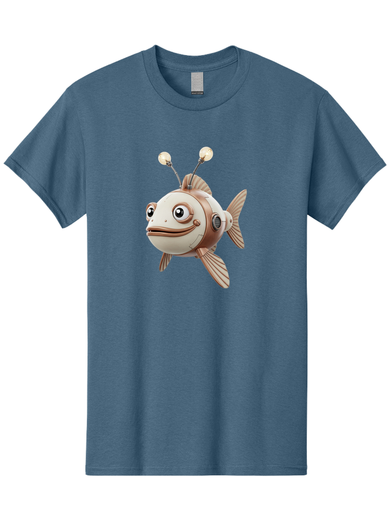 Robot-Fish-3 Men'S Graphic Tee, 100% Cotton, Comfortable Casual Summer Wear, Machine Washable, Vintage Camera, Old Camera, Antique Camera, Black Camera, Classic Photography, Photography Equipment, Nostalgic Device, Film Camera, Camera Art Baf471 14