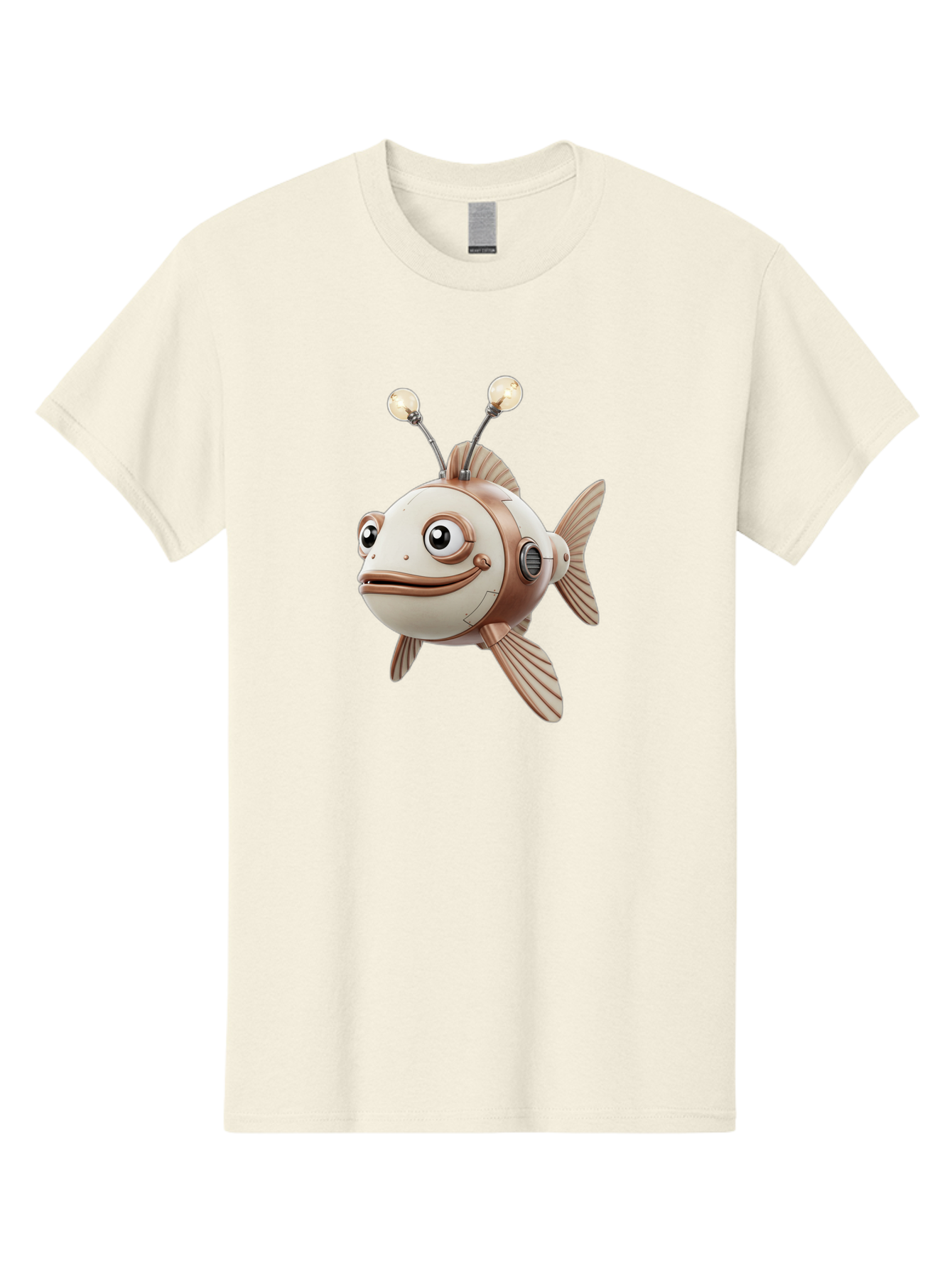 Robot-Fish-3 Men'S Graphic Tee, 100% Cotton, Comfortable Casual Summer Wear, Machine Washable, Vintage Camera, Old Camera, Antique Camera, Black Camera, Classic Photography, Photography Equipment, Nostalgic Device, Film Camera, Camera Art Baf471 13