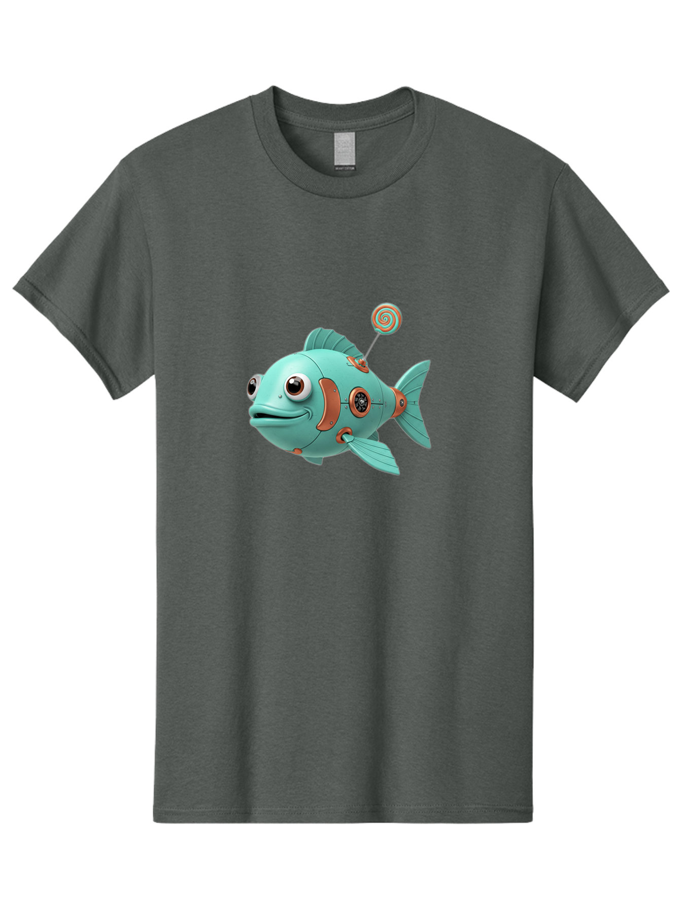 Robot-Fish-4 Men'S Graphic Tee, 100% Cotton, Comfortable Casual Summer Wear, Machine Washable, Vintage Camera, Old Camera, Antique Camera, Black Camera, Classic Photography, Photography Equipment, Nostalgic Device, Film Camera, Camera Art Baf472 8