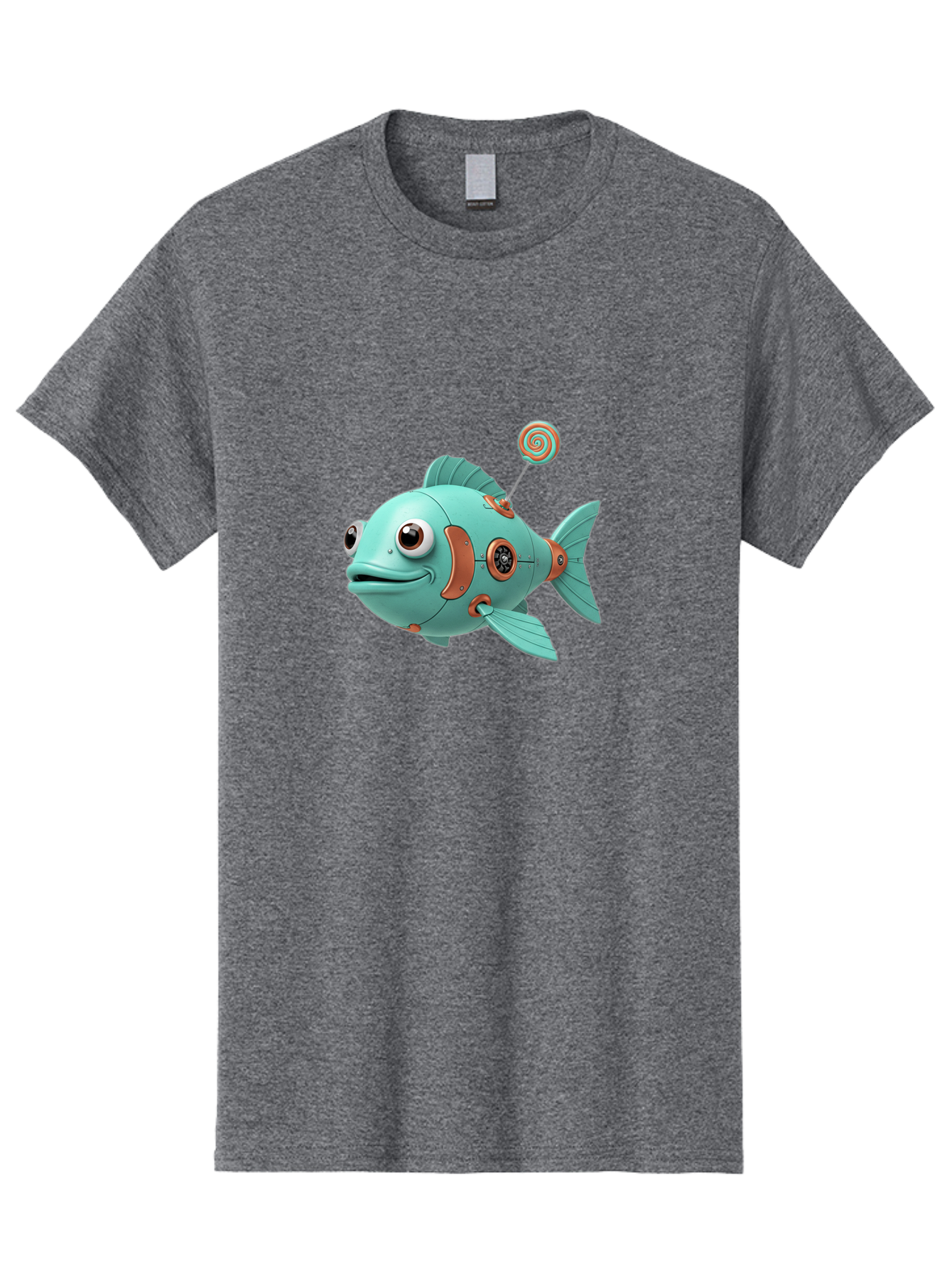 Robot-Fish-4 Men'S Graphic Tee, 100% Cotton, Comfortable Casual Summer Wear, Machine Washable, Vintage Camera, Old Camera, Antique Camera, Black Camera, Classic Photography, Photography Equipment, Nostalgic Device, Film Camera, Camera Art Baf472 11