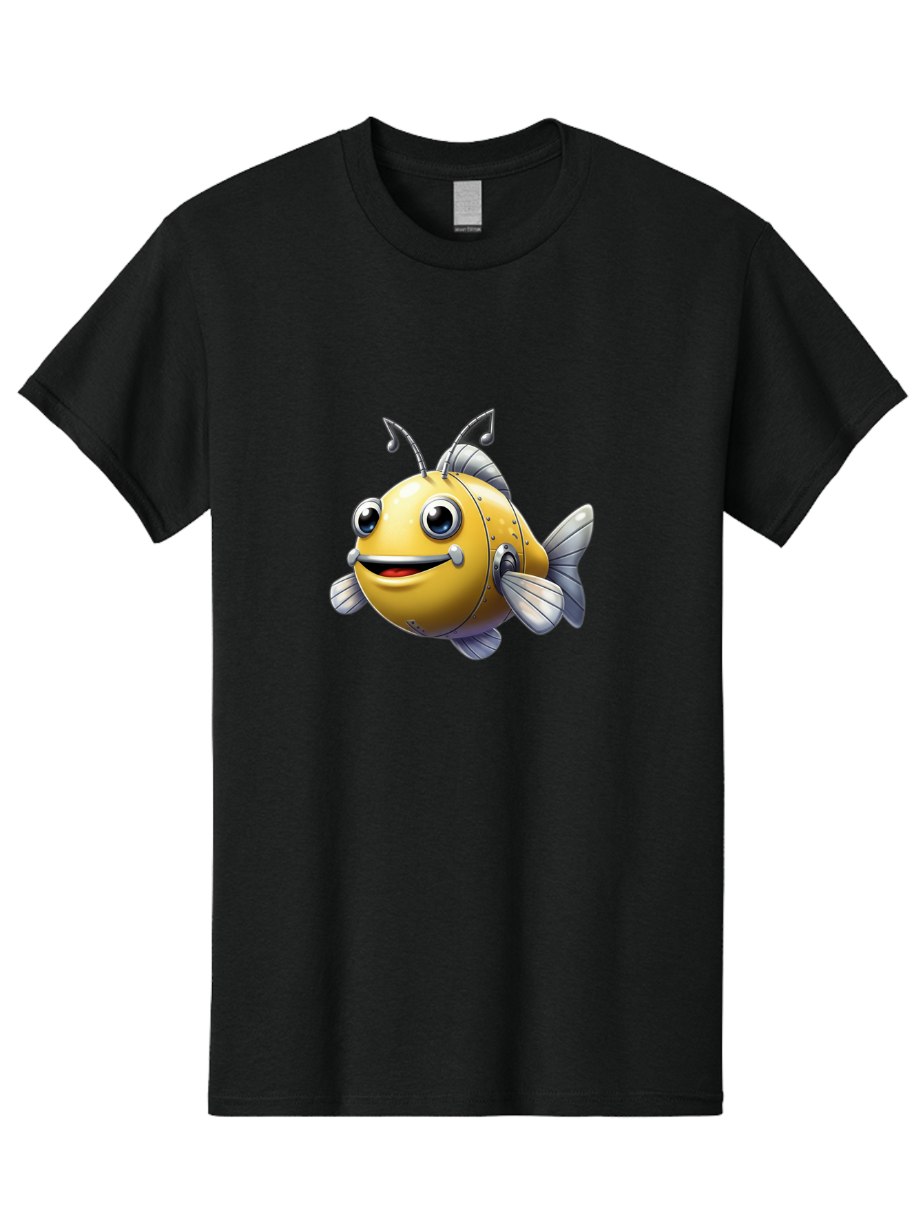 Robot-Fish-5 Men'S Graphic Tee, 100% Cotton, Comfortable Casual Summer Wear, Machine Washable, Vintage Camera, Old Camera, Antique Camera, Black Camera, Classic Photography, Photography Equipment, Nostalgic Device, Film Camera, Camera Art Baf473 3