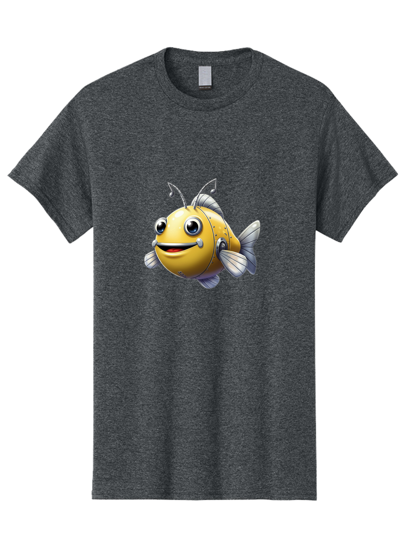 Robot-Fish-5 Men'S Graphic Tee, 100% Cotton, Comfortable Casual Summer Wear, Machine Washable, Vintage Camera, Old Camera, Antique Camera, Black Camera, Classic Photography, Photography Equipment, Nostalgic Device, Film Camera, Camera Art Baf473 6