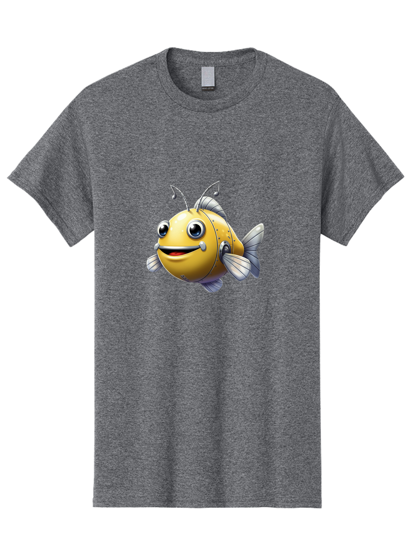 Robot-Fish-5 Men'S Graphic Tee, 100% Cotton, Comfortable Casual Summer Wear, Machine Washable, Vintage Camera, Old Camera, Antique Camera, Black Camera, Classic Photography, Photography Equipment, Nostalgic Device, Film Camera, Camera Art Baf473 10