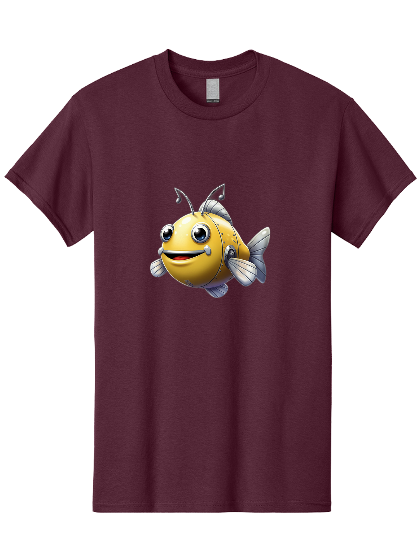Robot-Fish-5 Men'S Graphic Tee, 100% Cotton, Comfortable Casual Summer Wear, Machine Washable, Vintage Camera, Old Camera, Antique Camera, Black Camera, Classic Photography, Photography Equipment, Nostalgic Device, Film Camera, Camera Art Baf473