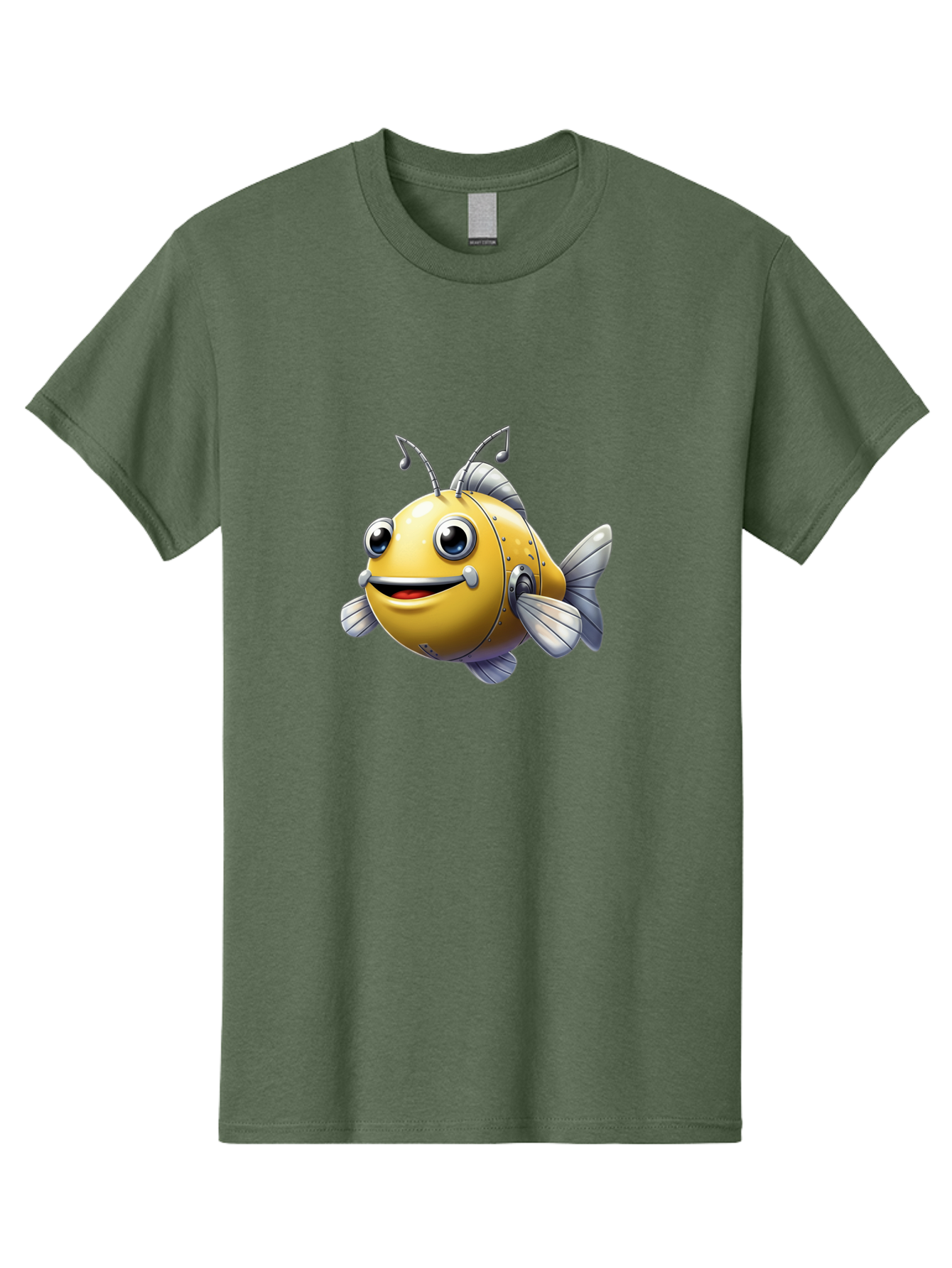 Robot-Fish-5 Men'S Graphic Tee, 100% Cotton, Comfortable Casual Summer Wear, Machine Washable, Vintage Camera, Old Camera, Antique Camera, Black Camera, Classic Photography, Photography Equipment, Nostalgic Device, Film Camera, Camera Art Baf473 12