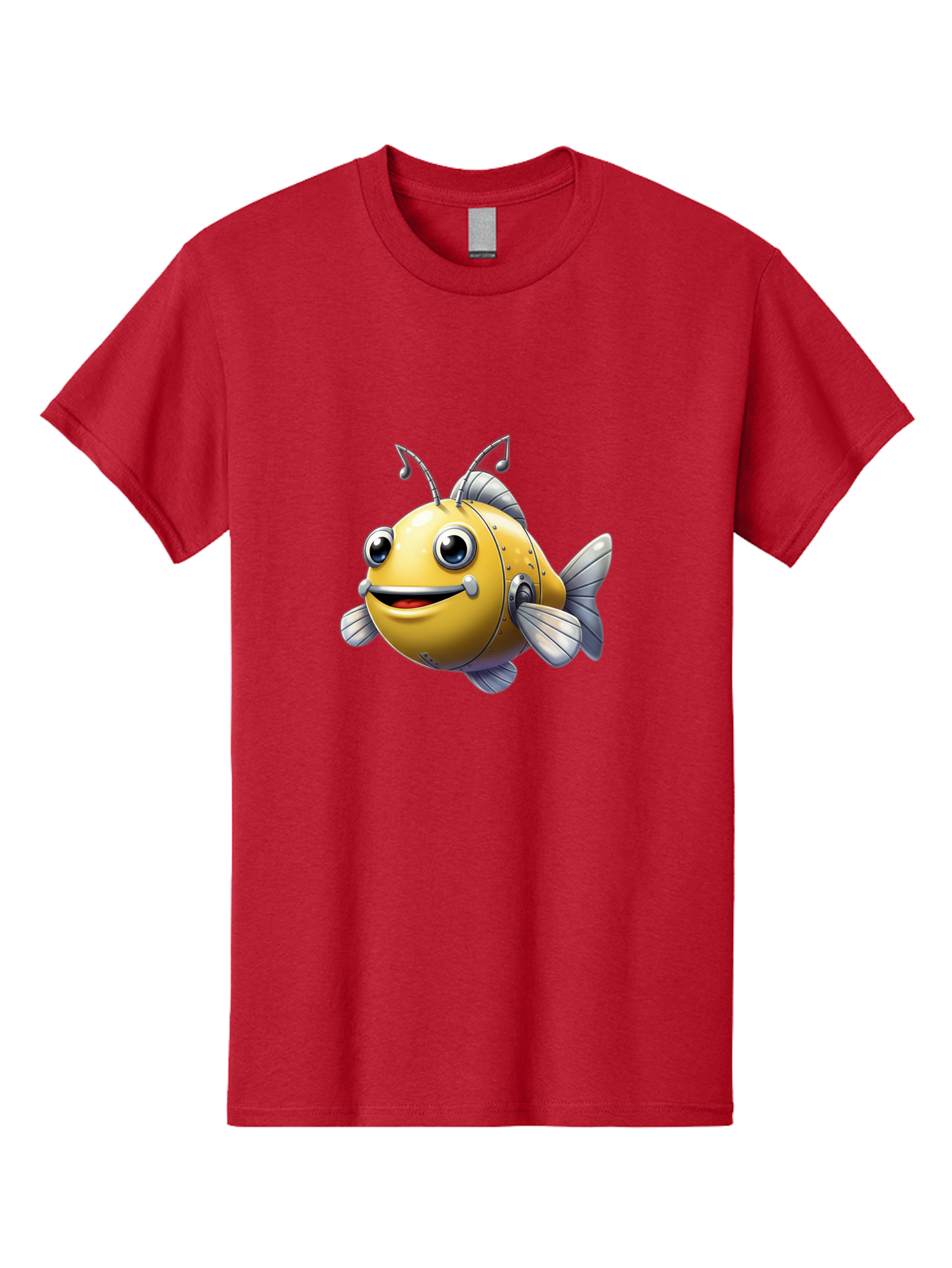 Robot-Fish-5 Men'S Graphic Tee, 100% Cotton, Comfortable Casual Summer Wear, Machine Washable, Vintage Camera, Old Camera, Antique Camera, Black Camera, Classic Photography, Photography Equipment, Nostalgic Device, Film Camera, Camera Art Baf473 5