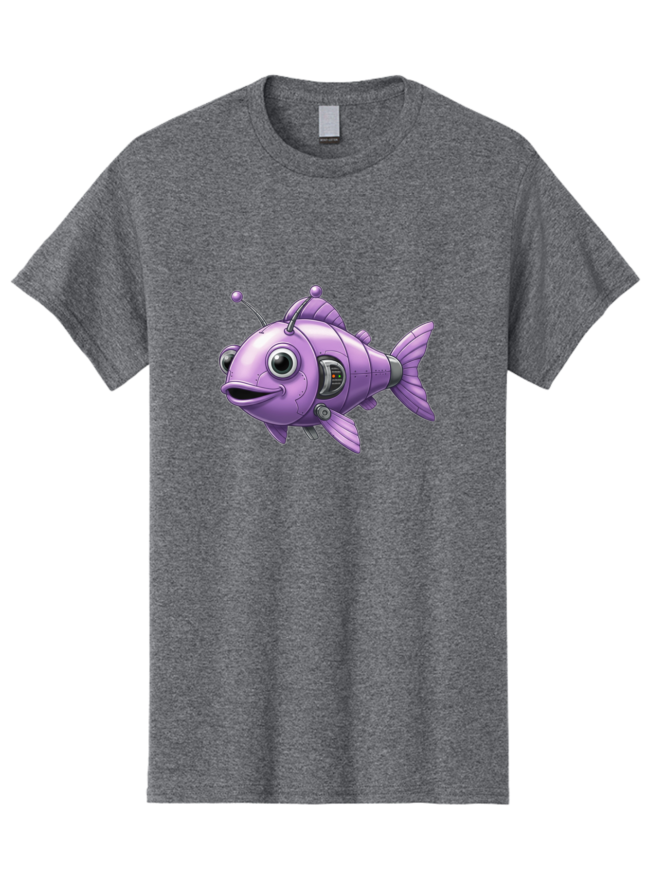 Robot-Fish-6 Men'S Graphic Tee, 100% Cotton, Comfortable Casual Summer Wear, Machine Washable, Vintage Camera, Old Camera, Antique Camera, Black Camera, Classic Photography, Photography Equipment, Nostalgic Device, Film Camera, Camera Art Baf474 8