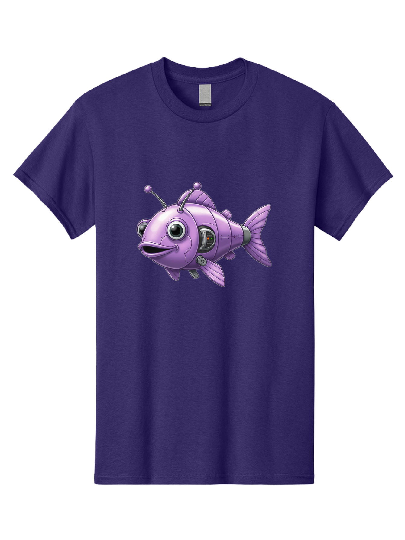Robot-Fish-6 Men'S Graphic Tee, 100% Cotton, Comfortable Casual Summer Wear, Machine Washable, Vintage Camera, Old Camera, Antique Camera, Black Camera, Classic Photography, Photography Equipment, Nostalgic Device, Film Camera, Camera Art Baf474 6