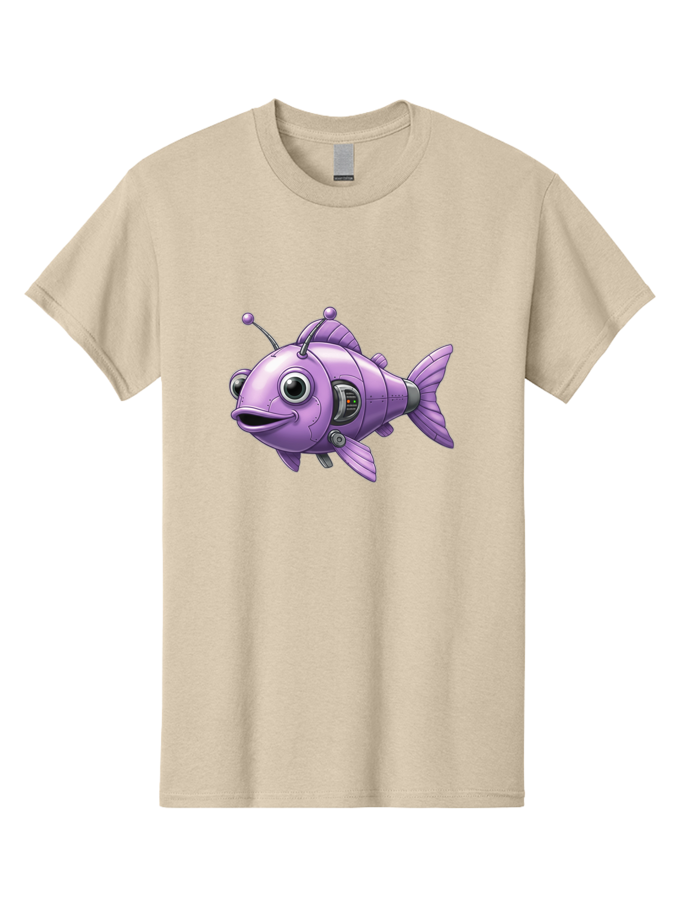 Robot-Fish-6 Men'S Graphic Tee, 100% Cotton, Comfortable Casual Summer Wear, Machine Washable, Vintage Camera, Old Camera, Antique Camera, Black Camera, Classic Photography, Photography Equipment, Nostalgic Device, Film Camera, Camera Art Baf474 14